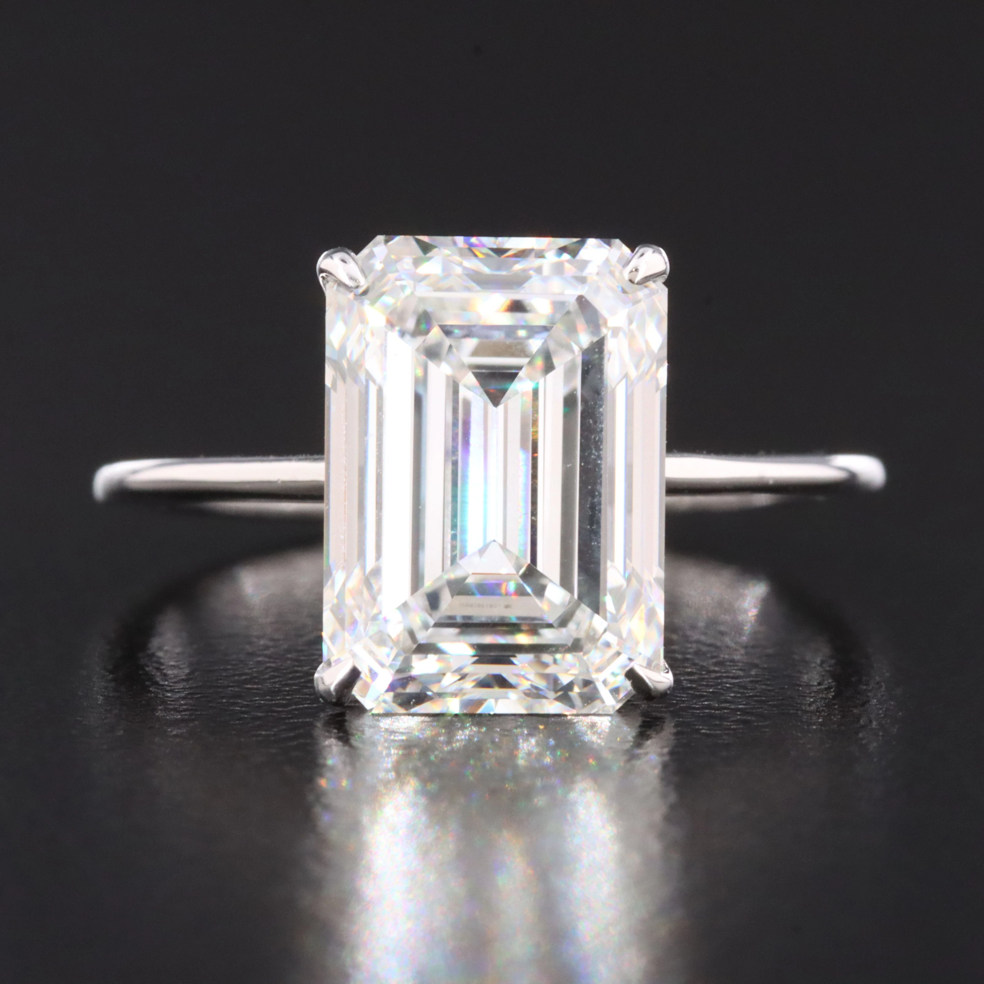 14K 5.03 CT Lab Grown Diamond Solitaire Ring with IGI Report