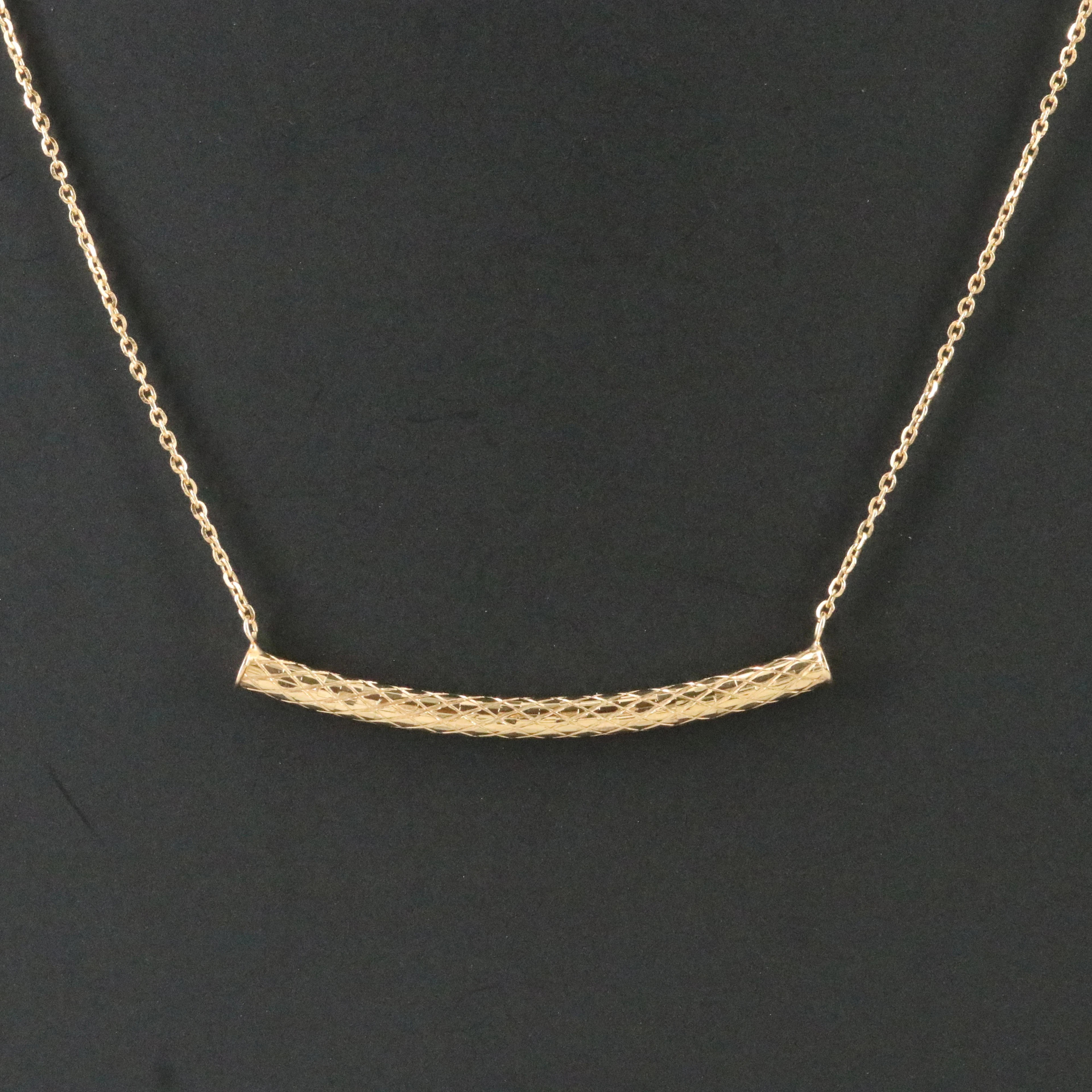 14K Bar Necklace