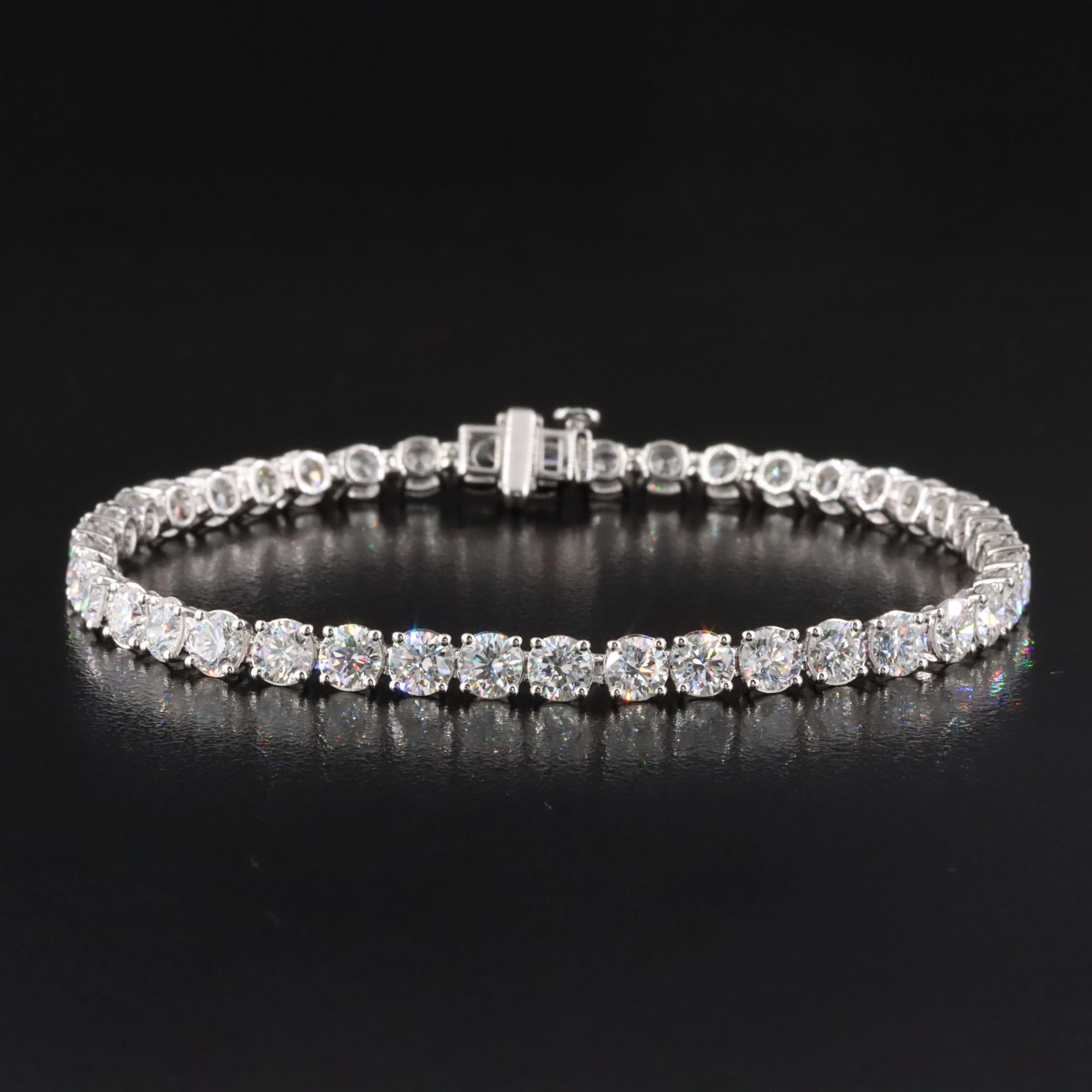 14K 10.06 CTW Lab Grown Diamond Line Bracelet