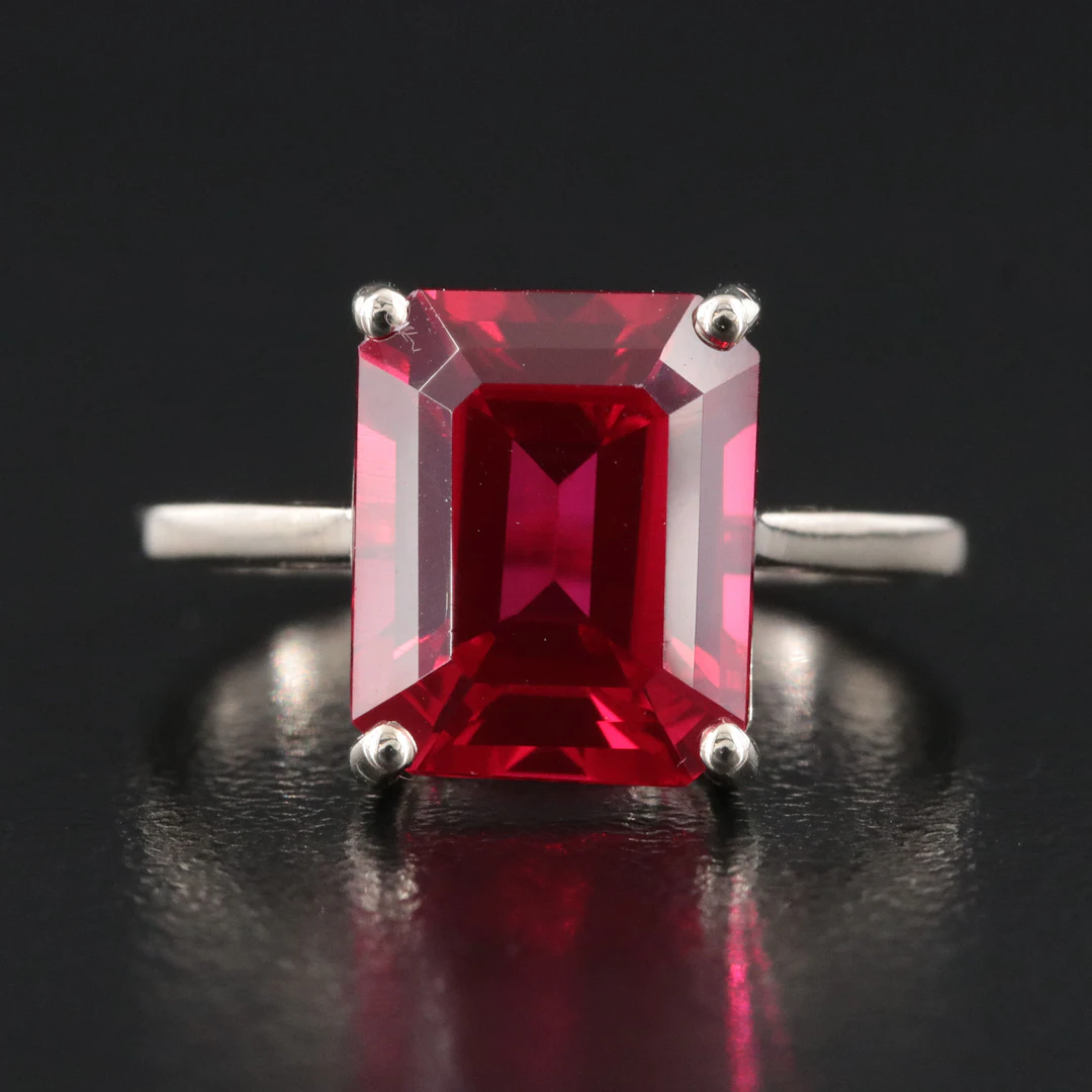 14K Ruby Solitaire Ring