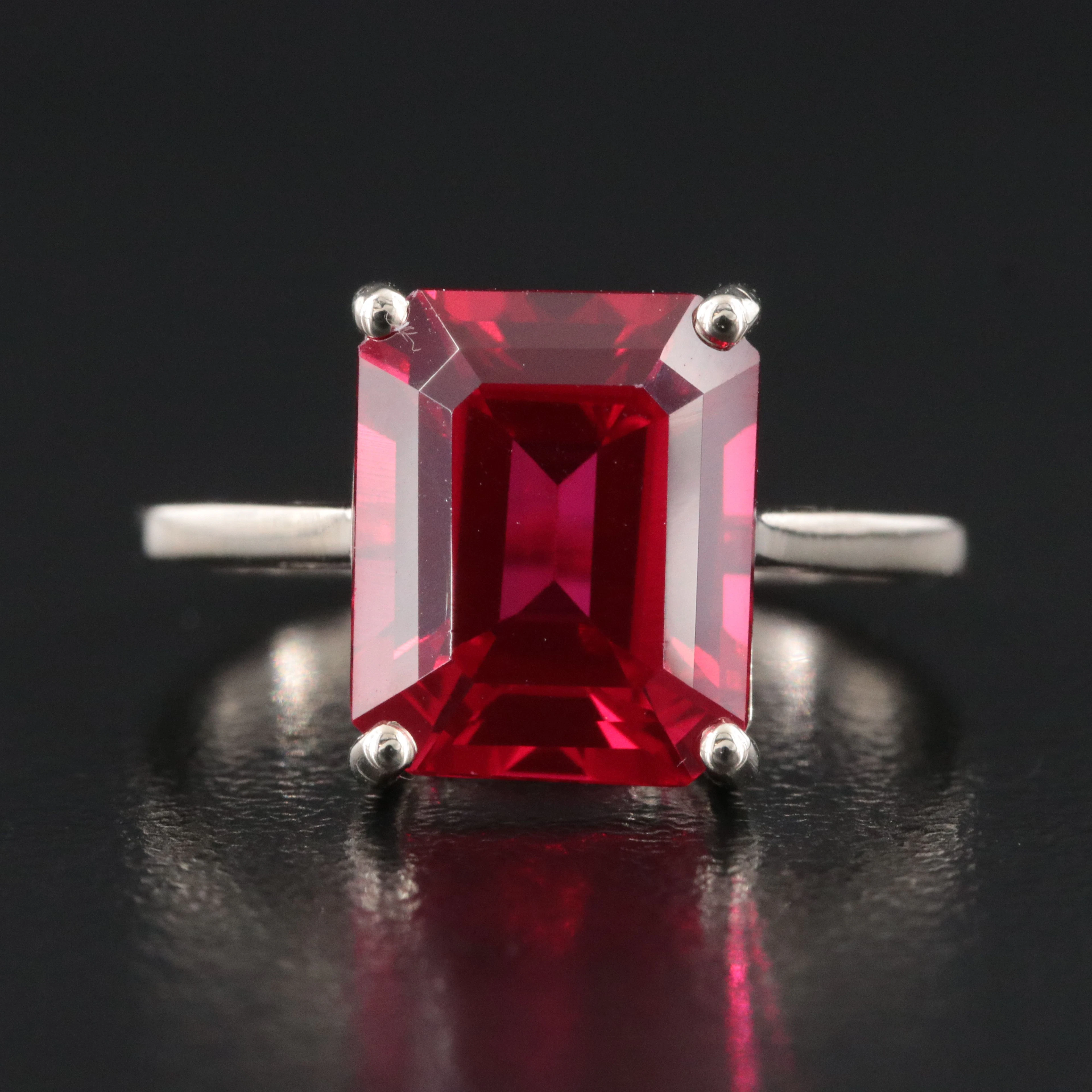14K Ruby Solitaire Ring