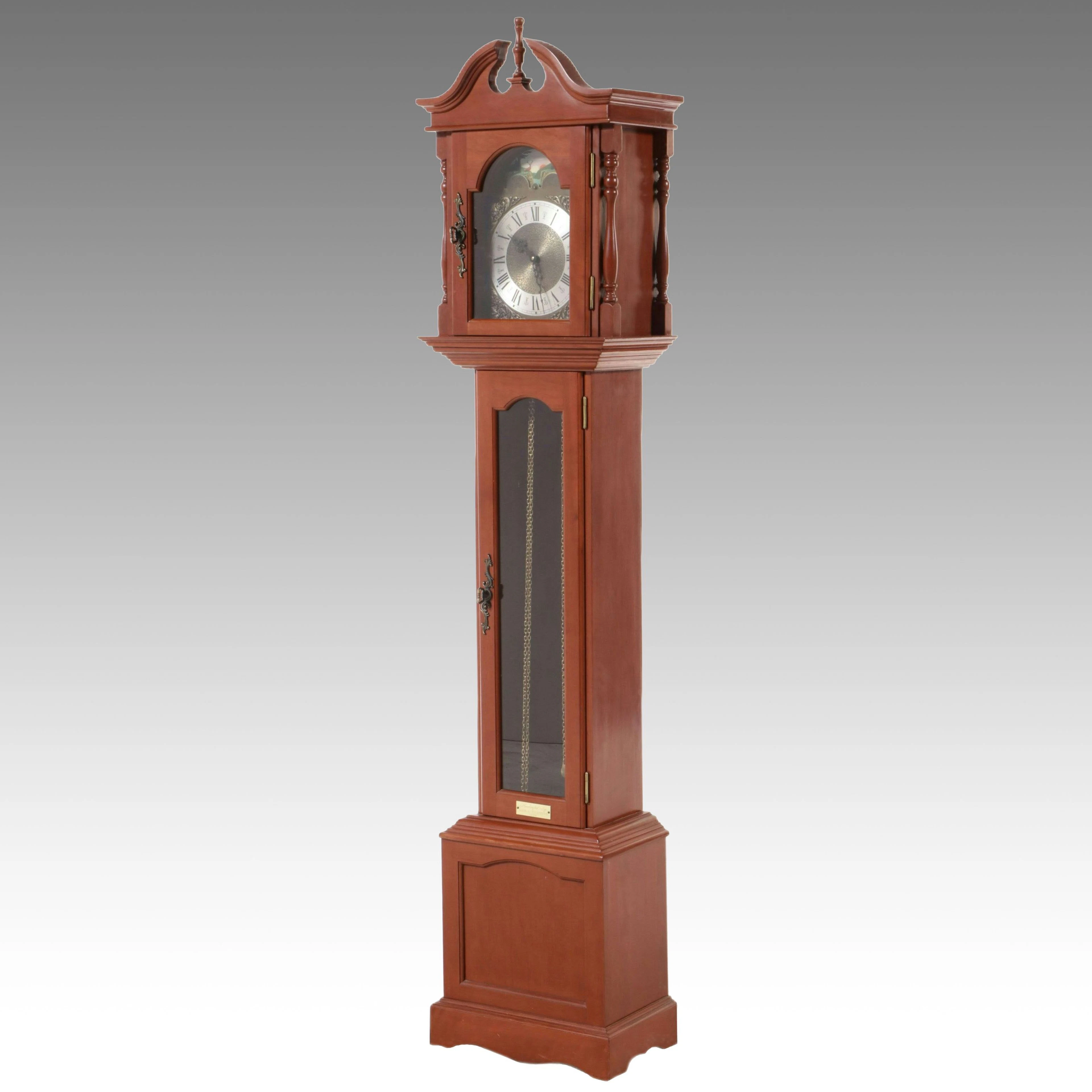 Emperor Colonial Style Cherry Grandmother Clock