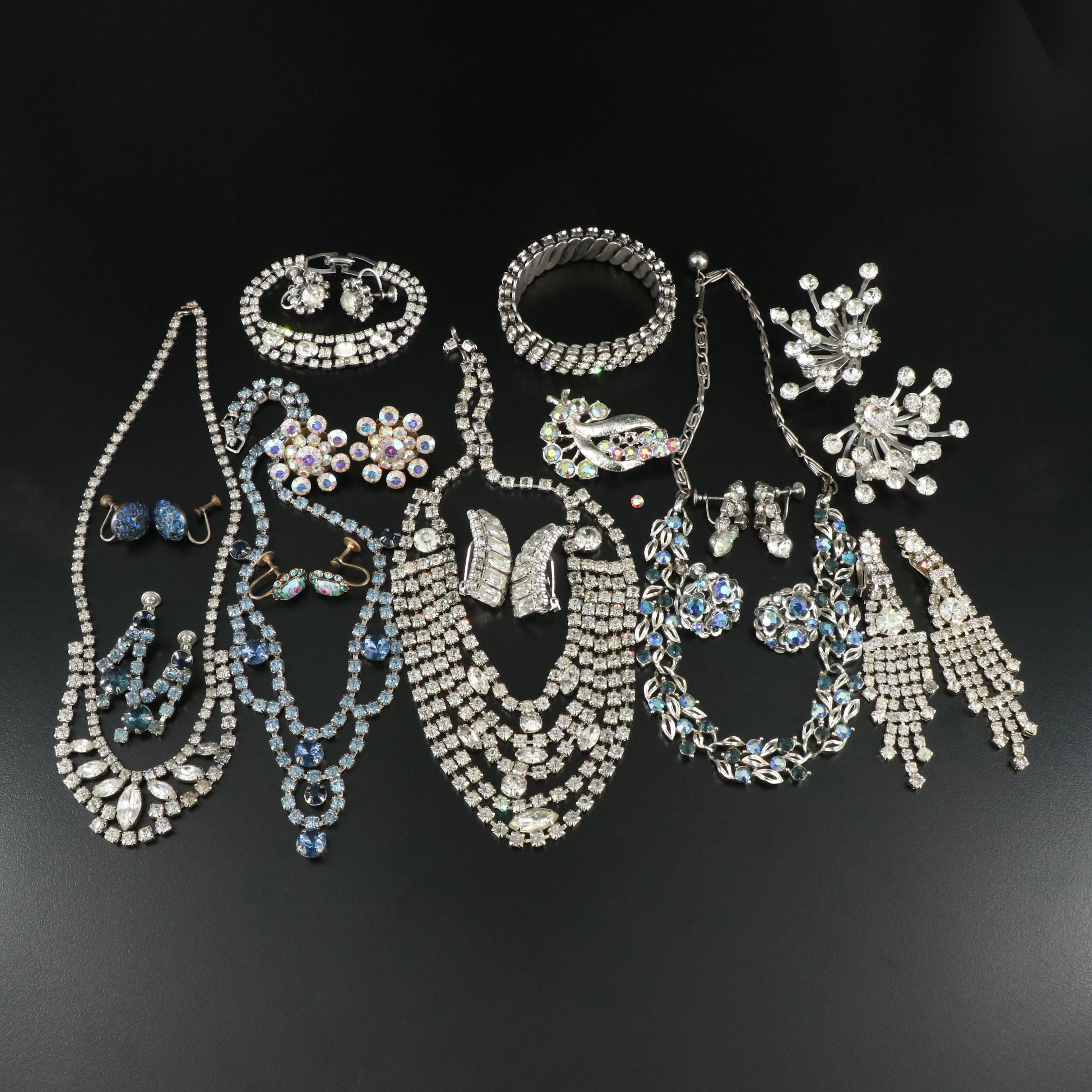 Kirks Folly Spray Earrings Featured in Rhinestone Earrings