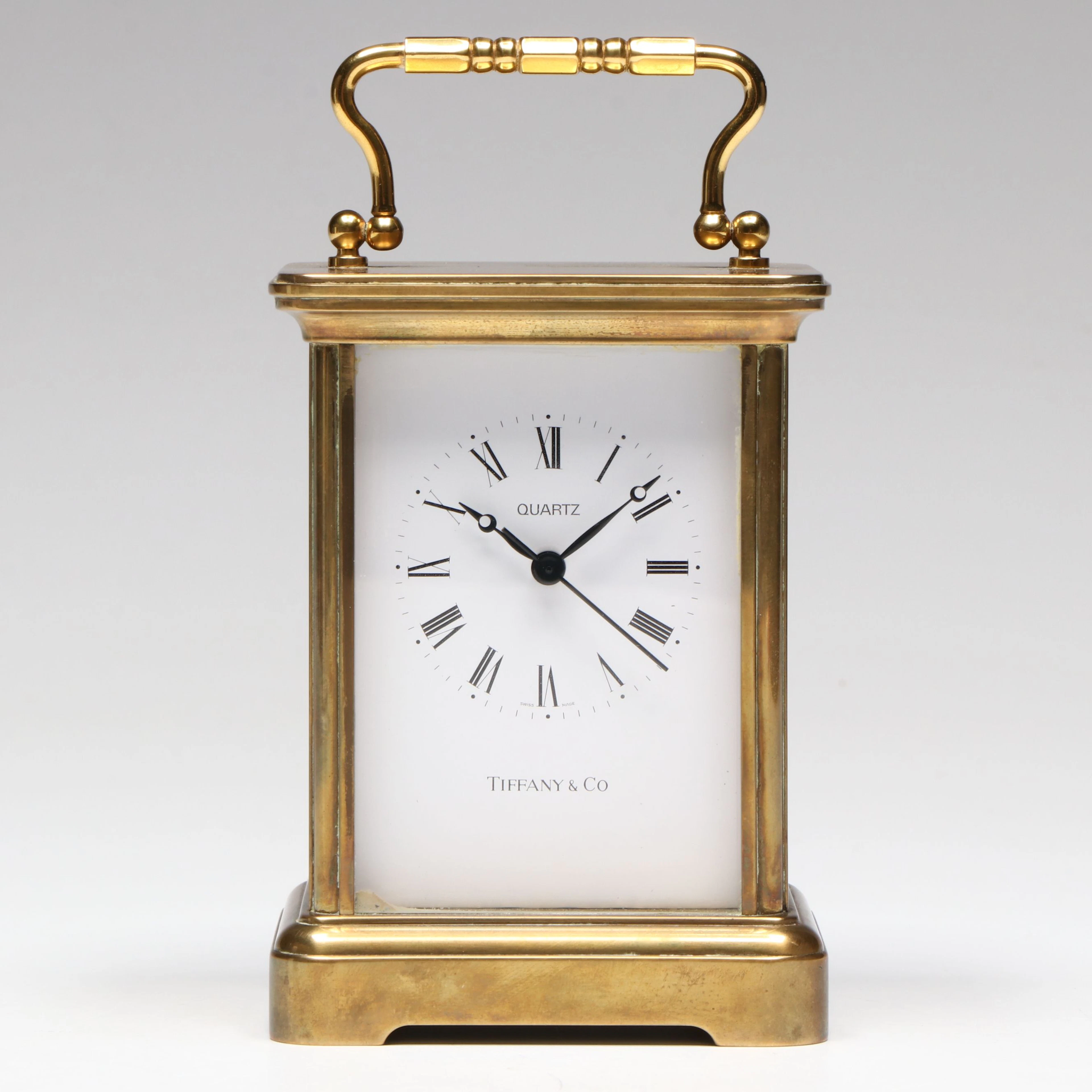 Tiffany & Co. Brass Carriage Clock
