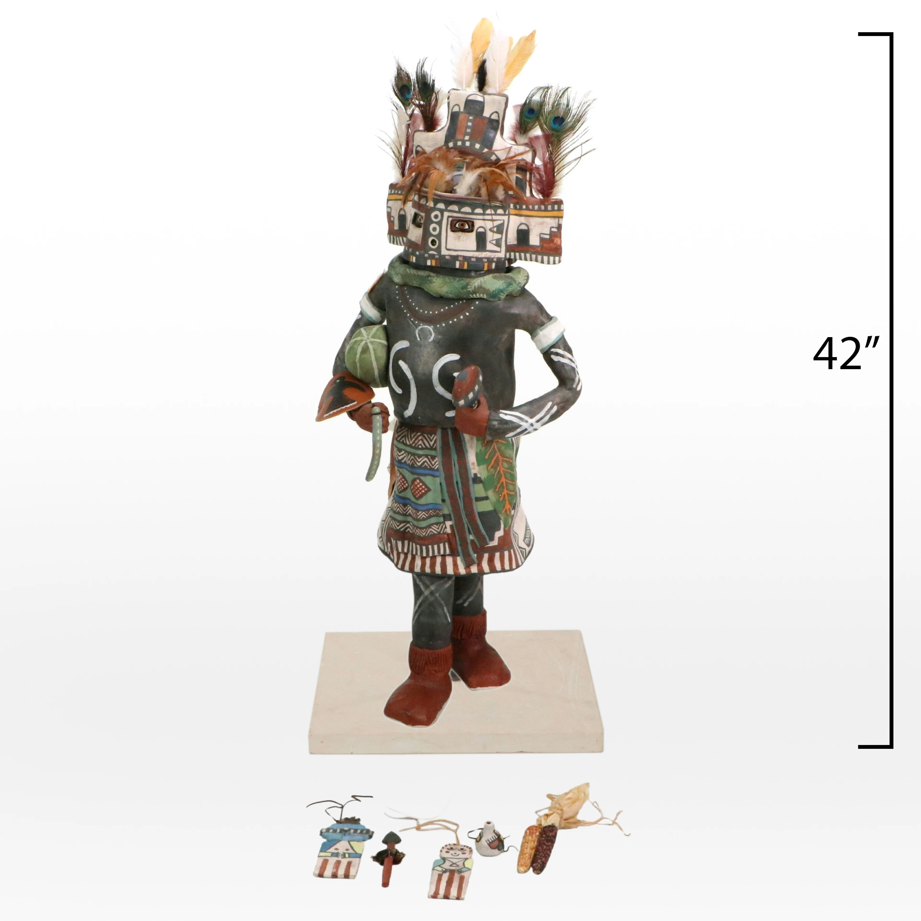 Molly Heizer Hopi Ceramic Kachina "Hemis," Circa 2002