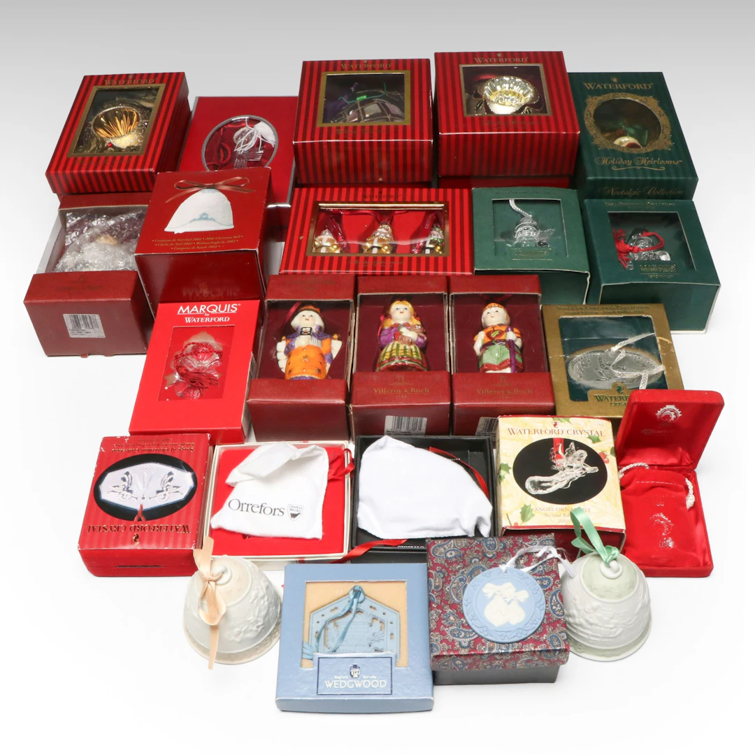 Waterford "Holiday Heirlooms" Collection with Other Christmas Ornaments