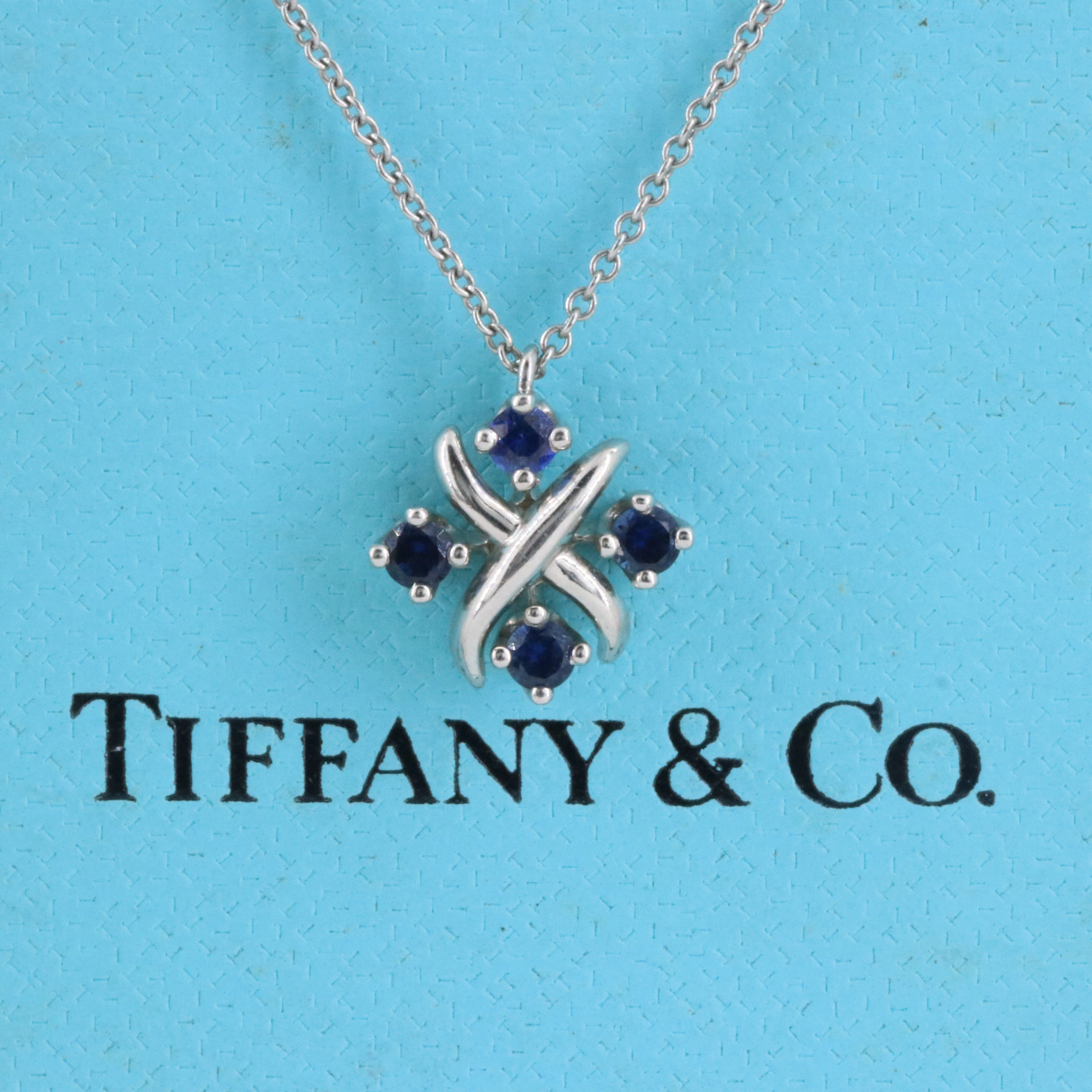 Jean Schlumberger for Tiffany & Co. Lynn Platinum Sapphire Necklace