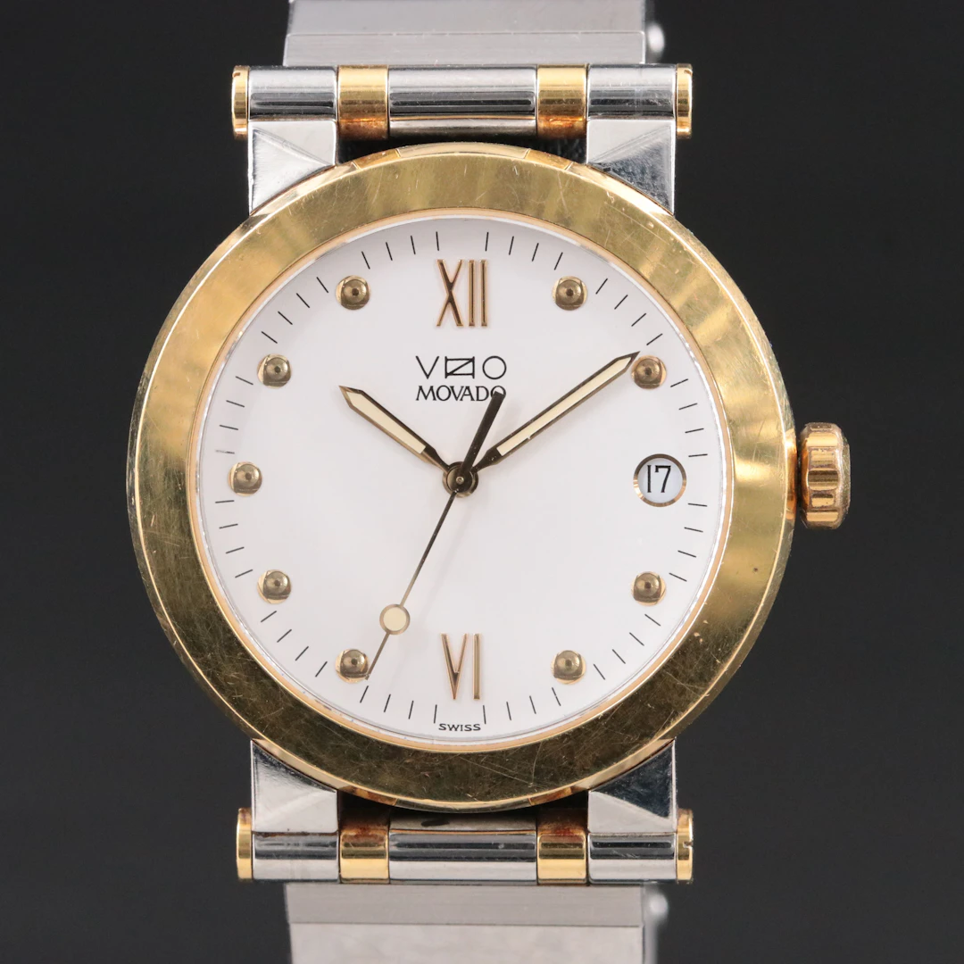 Movado Vizio Two-Tone Stainless Steel Swiss Quartz Watch