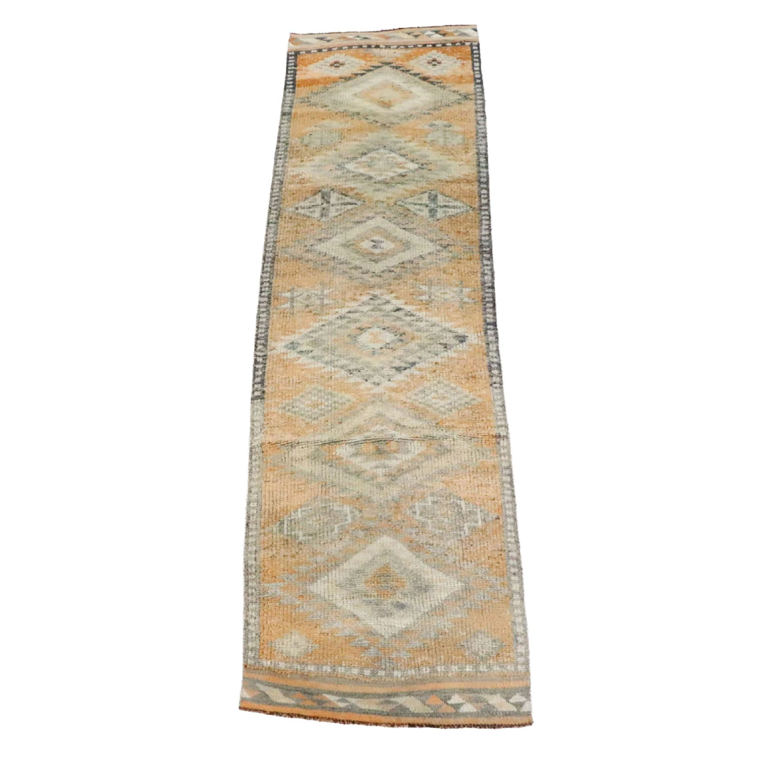 2'10 x 11'3 Hand-Knotted Turkish Anatolian Carpet Runner