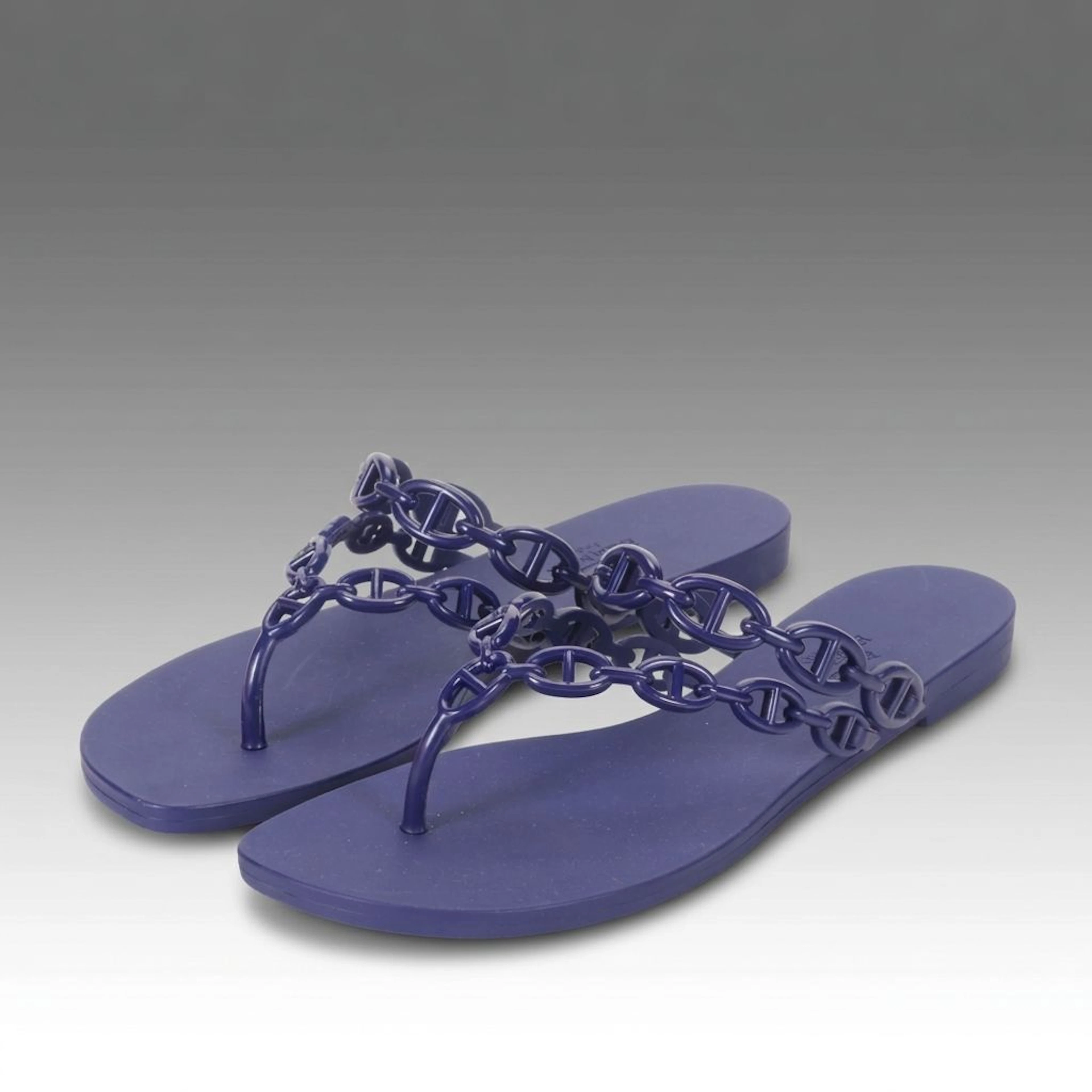 Hermès Chaine d'Ancre Island Sandals with Box