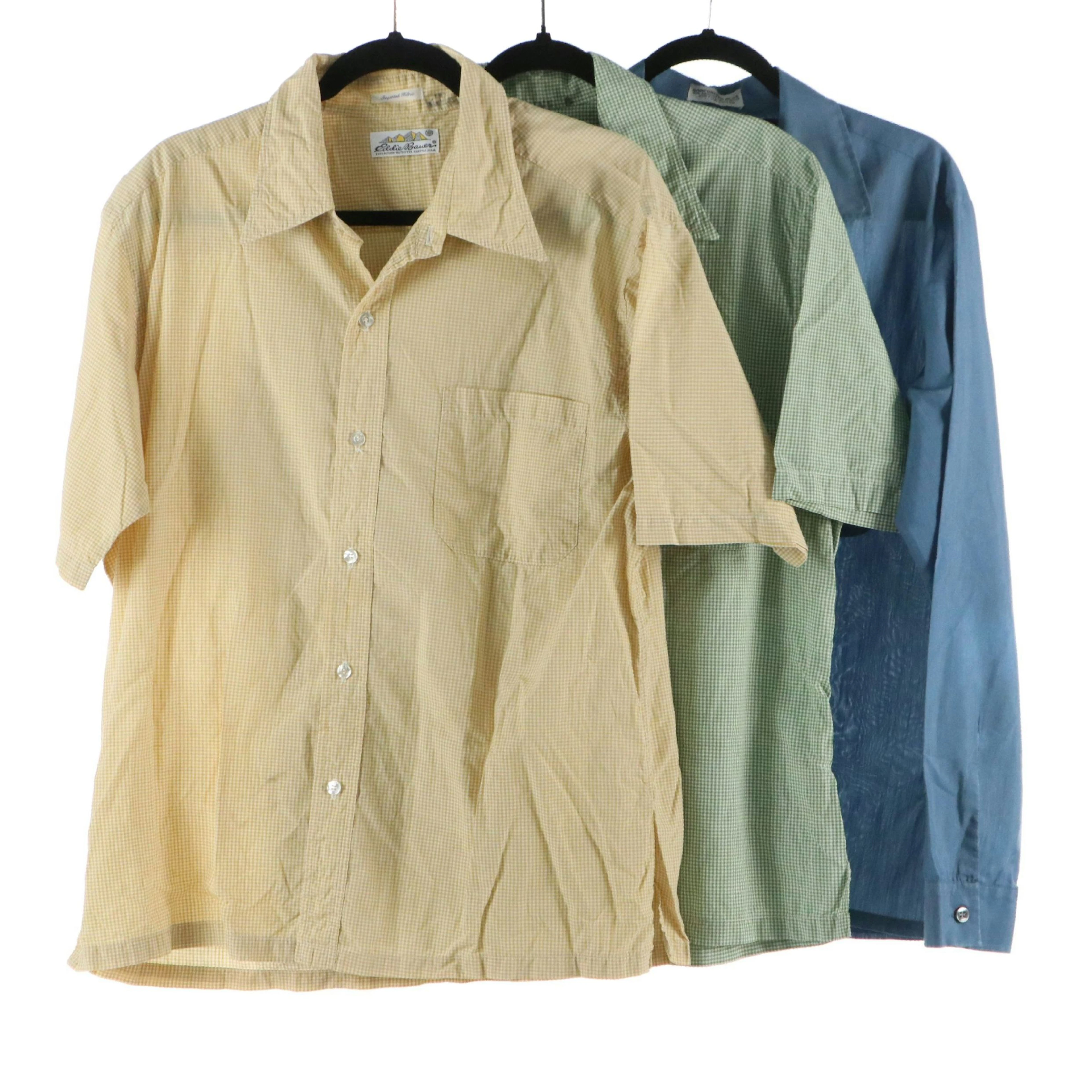 Men's Vintage Lancer and Eddie Bauer Short & Long Sleeve Button-Down Shirts