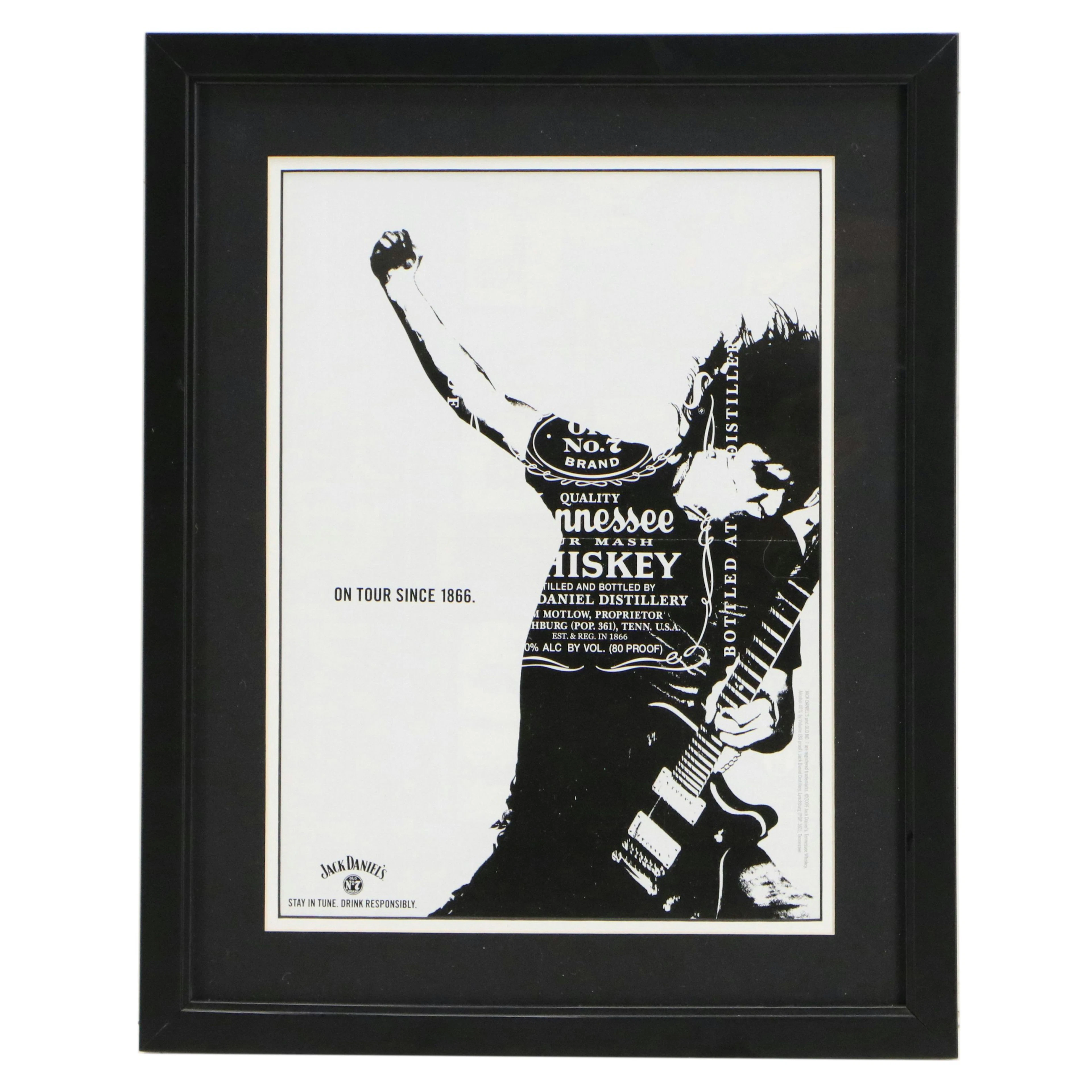 Jack Daniels Advertisement Halftone Whiskey Poster, 2009