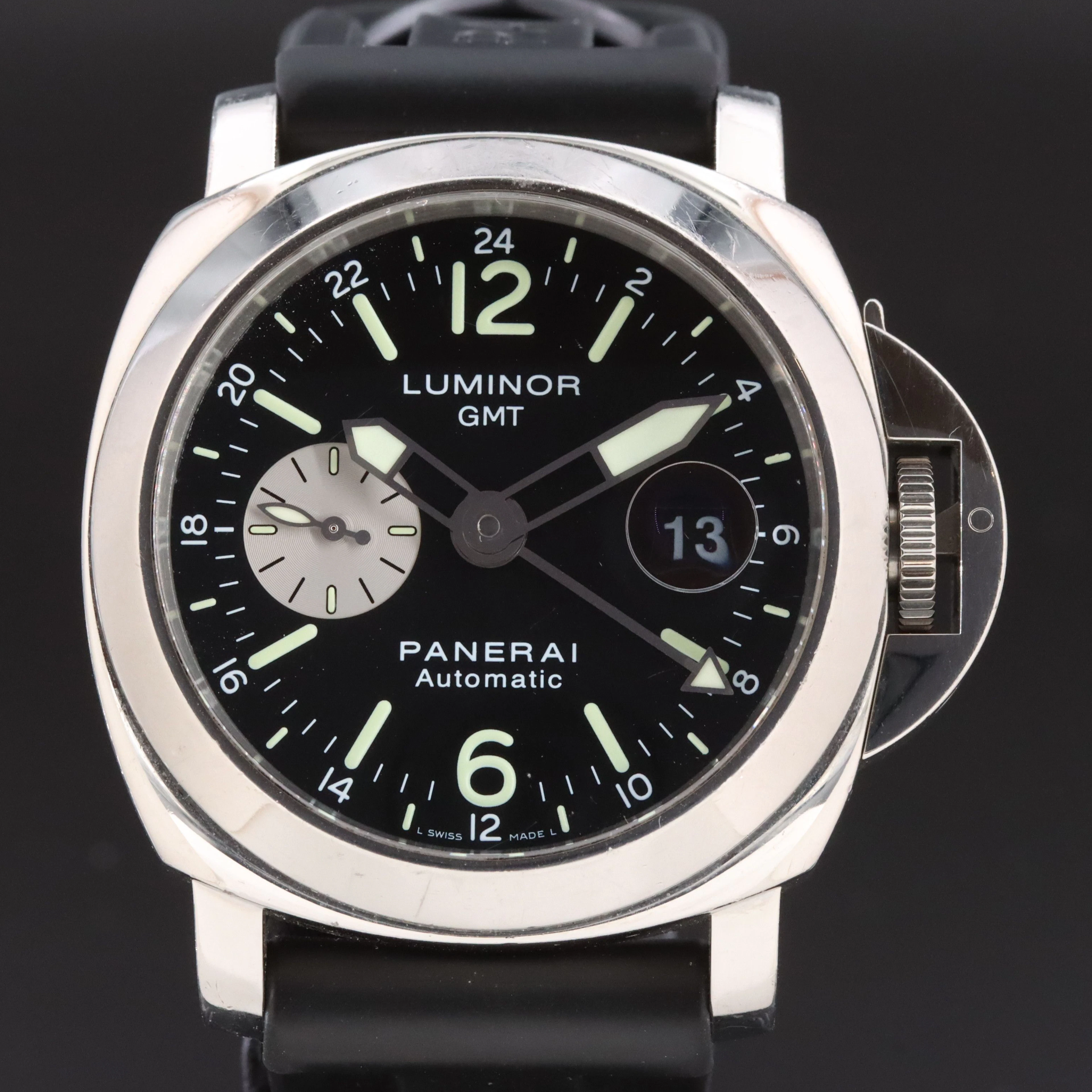 Panerai Luminor GMT Acciaio Ocean Chronometer Watch