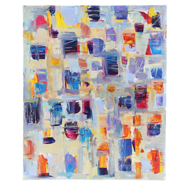 Leif Janek Abstract Acrylic Painting, 21st Century