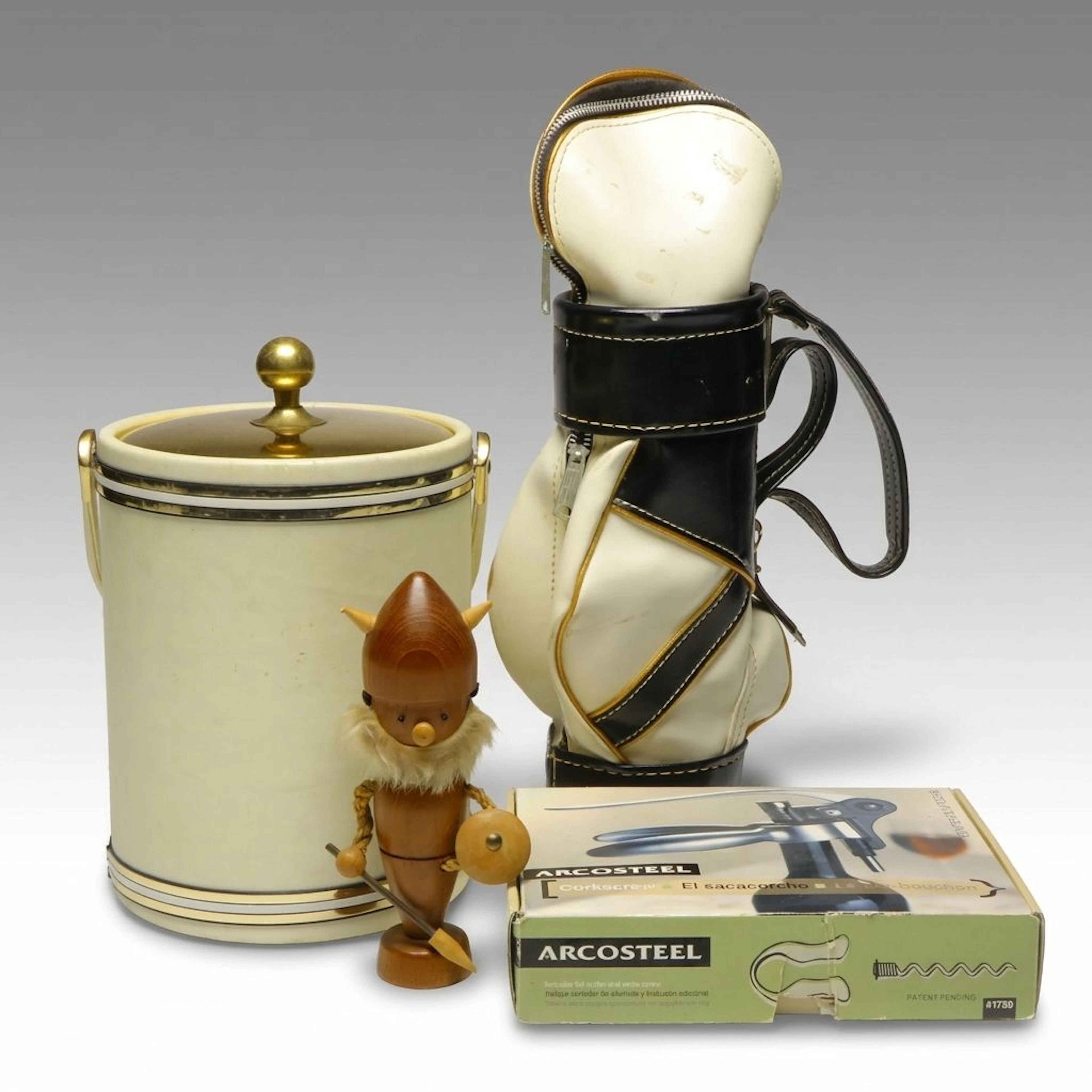 Kraftware Ice Bucket, Arcosteel Corkscrew and Novelty Wine Accessories