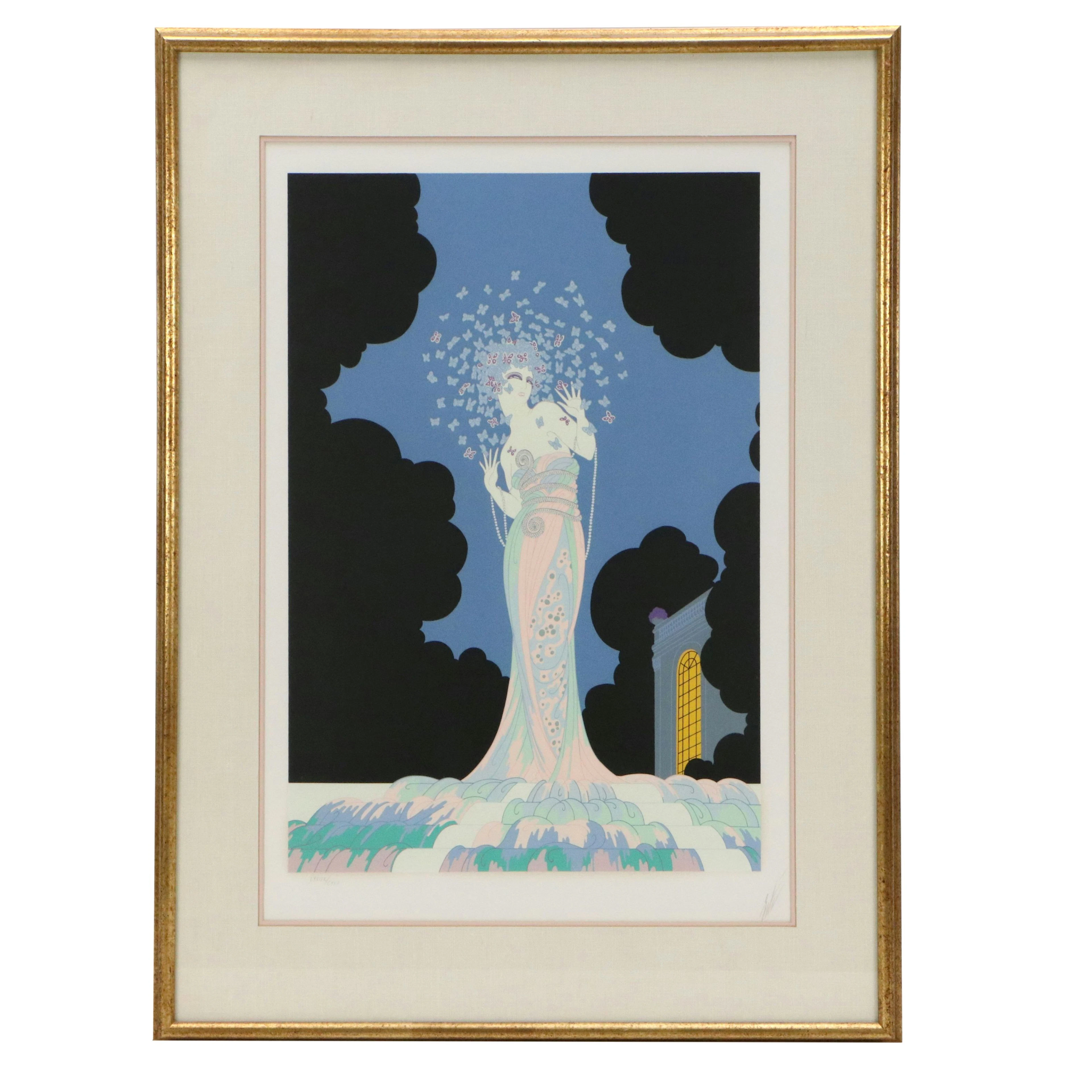 Erté Art Deco Serigraph "Fantasia"