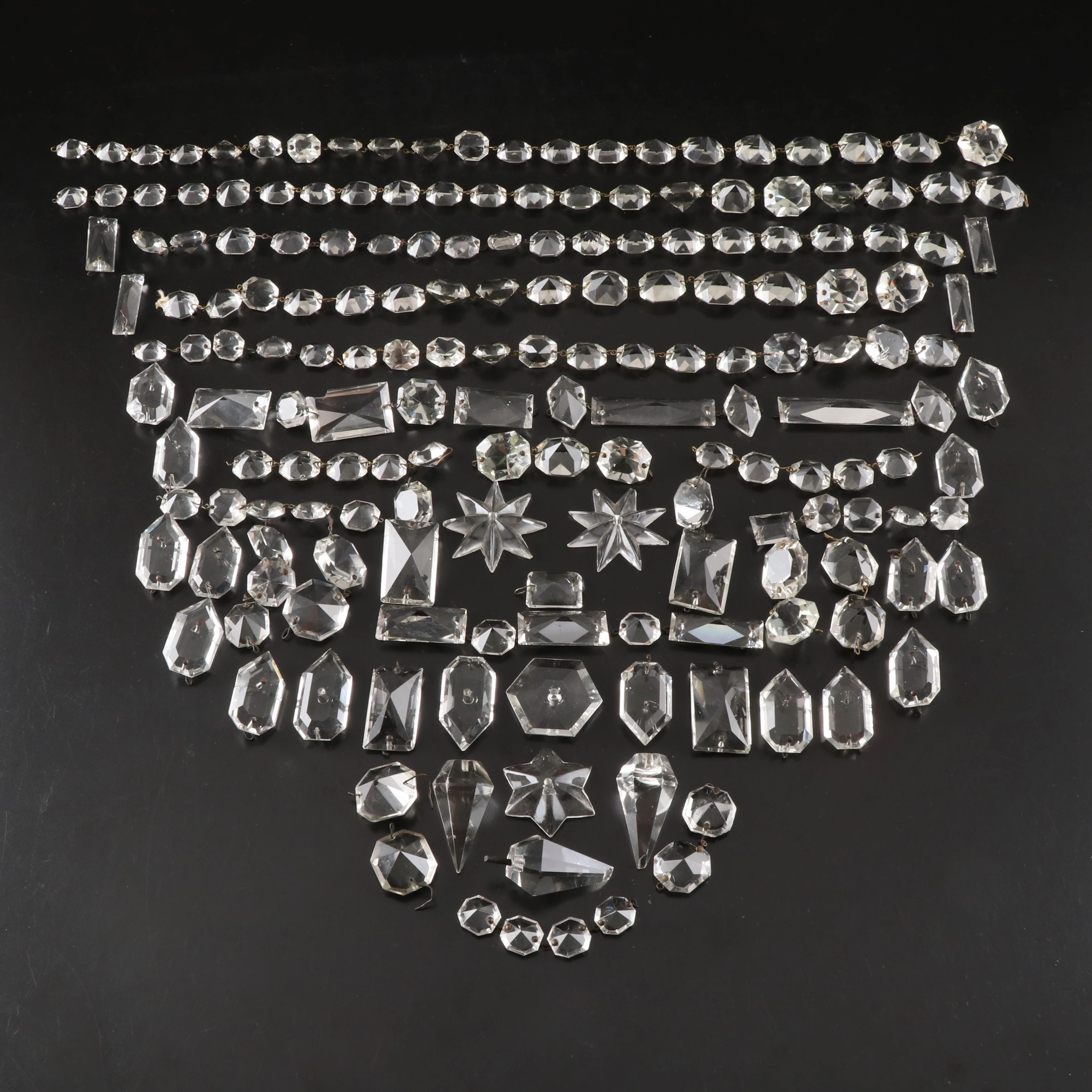 Geometric Shaped Crystal Beads for Chandelier