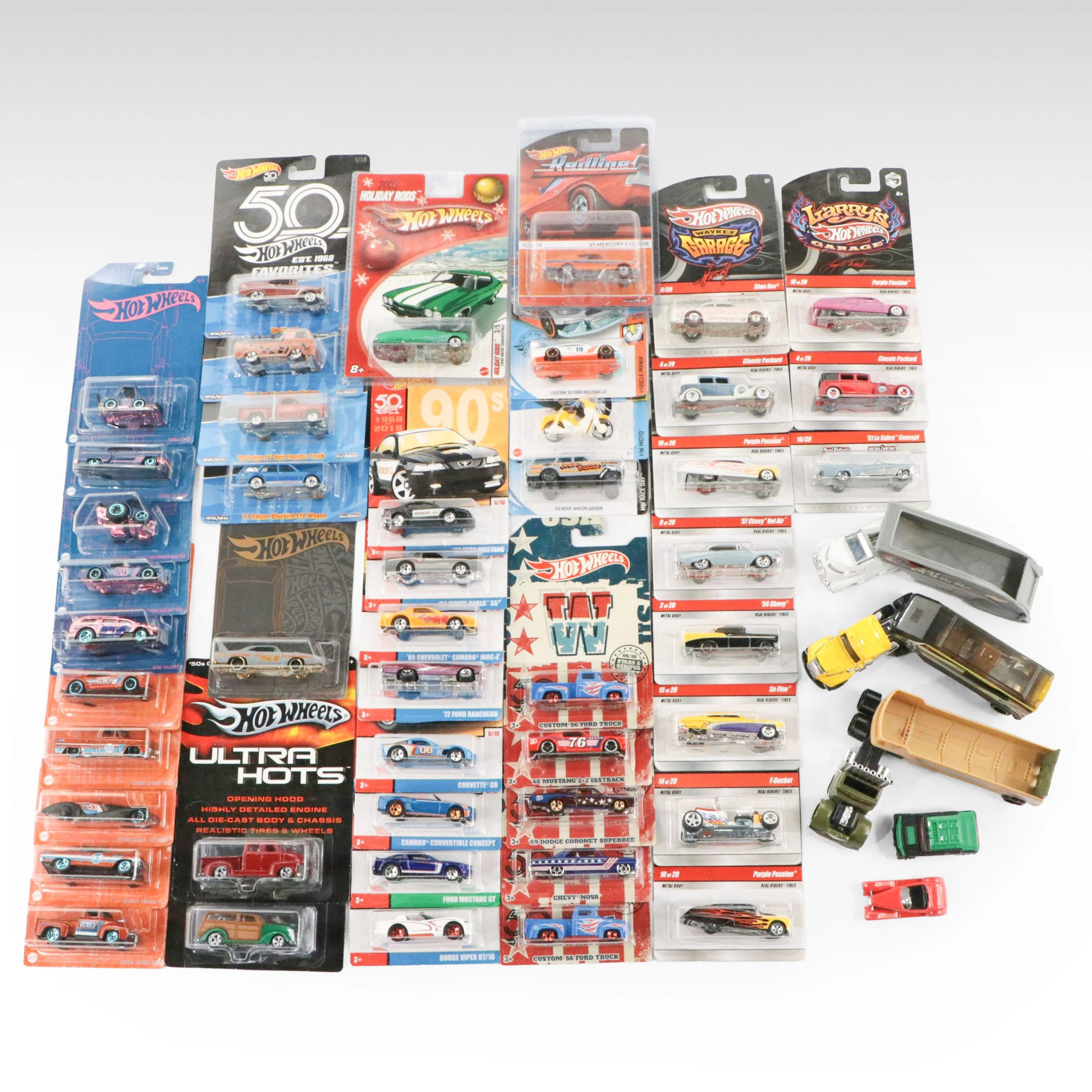 Mattel Hot Wheels Larry's Garage Series with More Diecast Cars