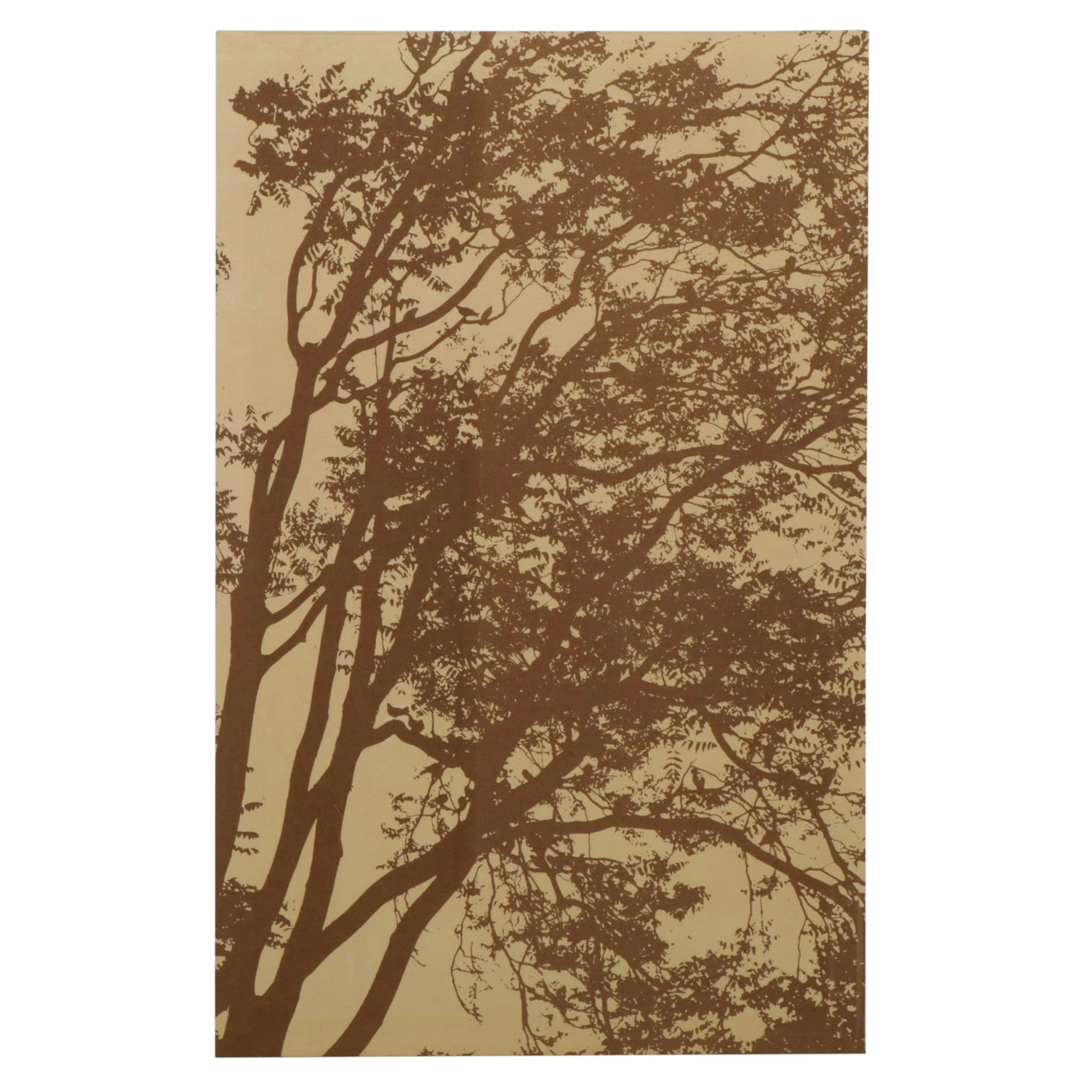Marimekko "Maija Isola: Tuuli" Stretched Fabric with Branch Silhouettes, 1972