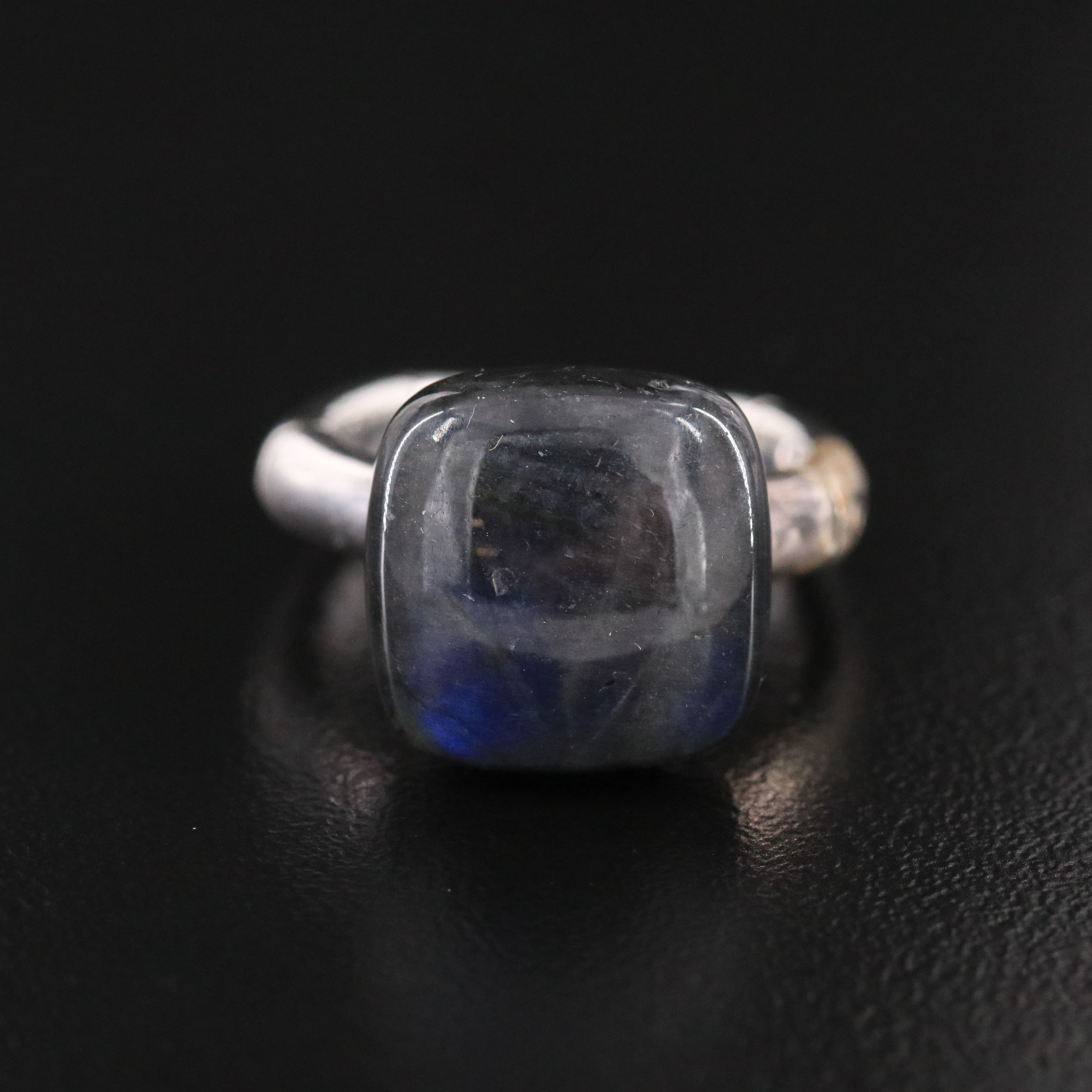 John Hardy Batu Bamboo Sterling Labradorite Ring