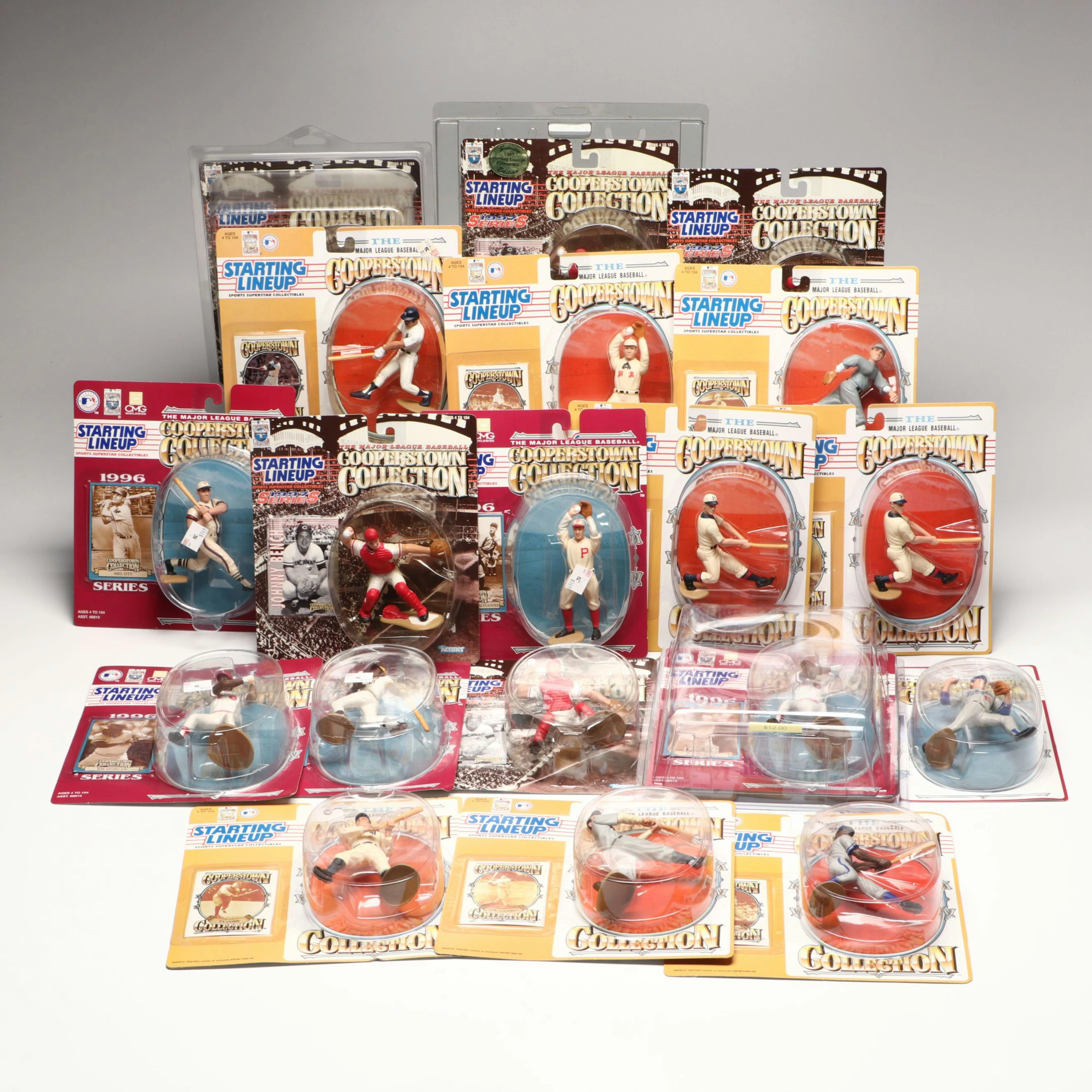 Starting Lineup Babe Ruth, Lou Gehrig, More Action Figures with Cards
