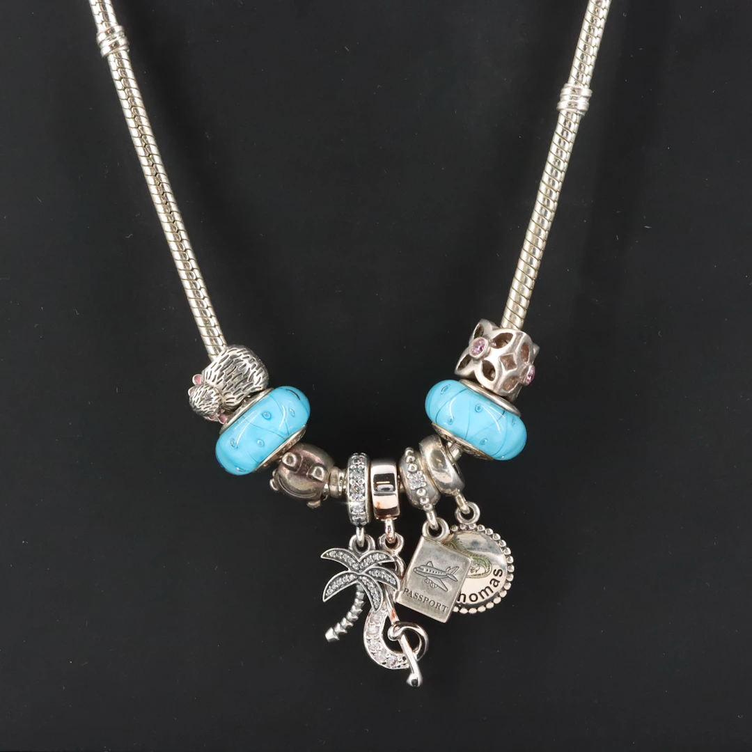 Pandora Sterling Charm Necklace