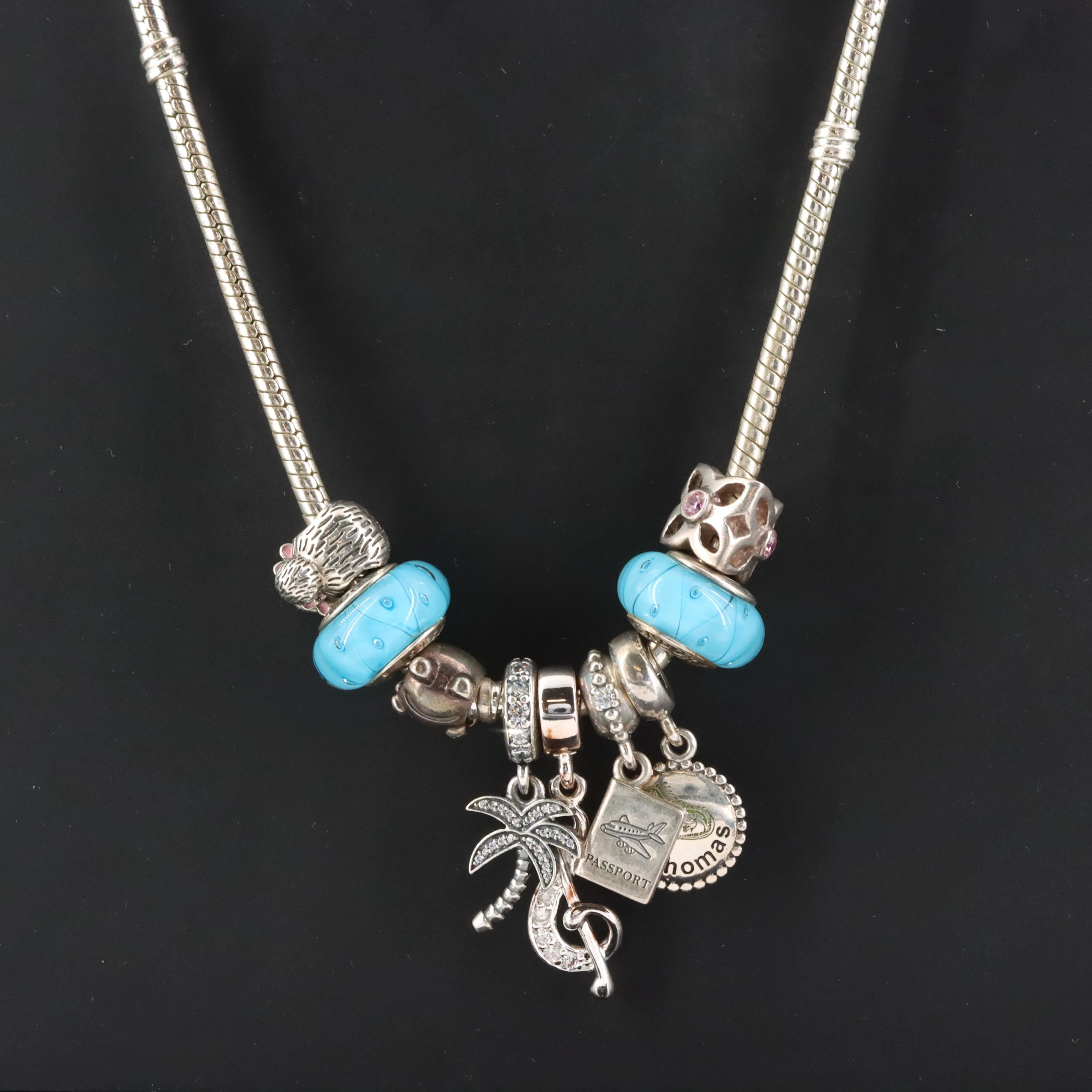 Pandora Sterling Charm Necklace