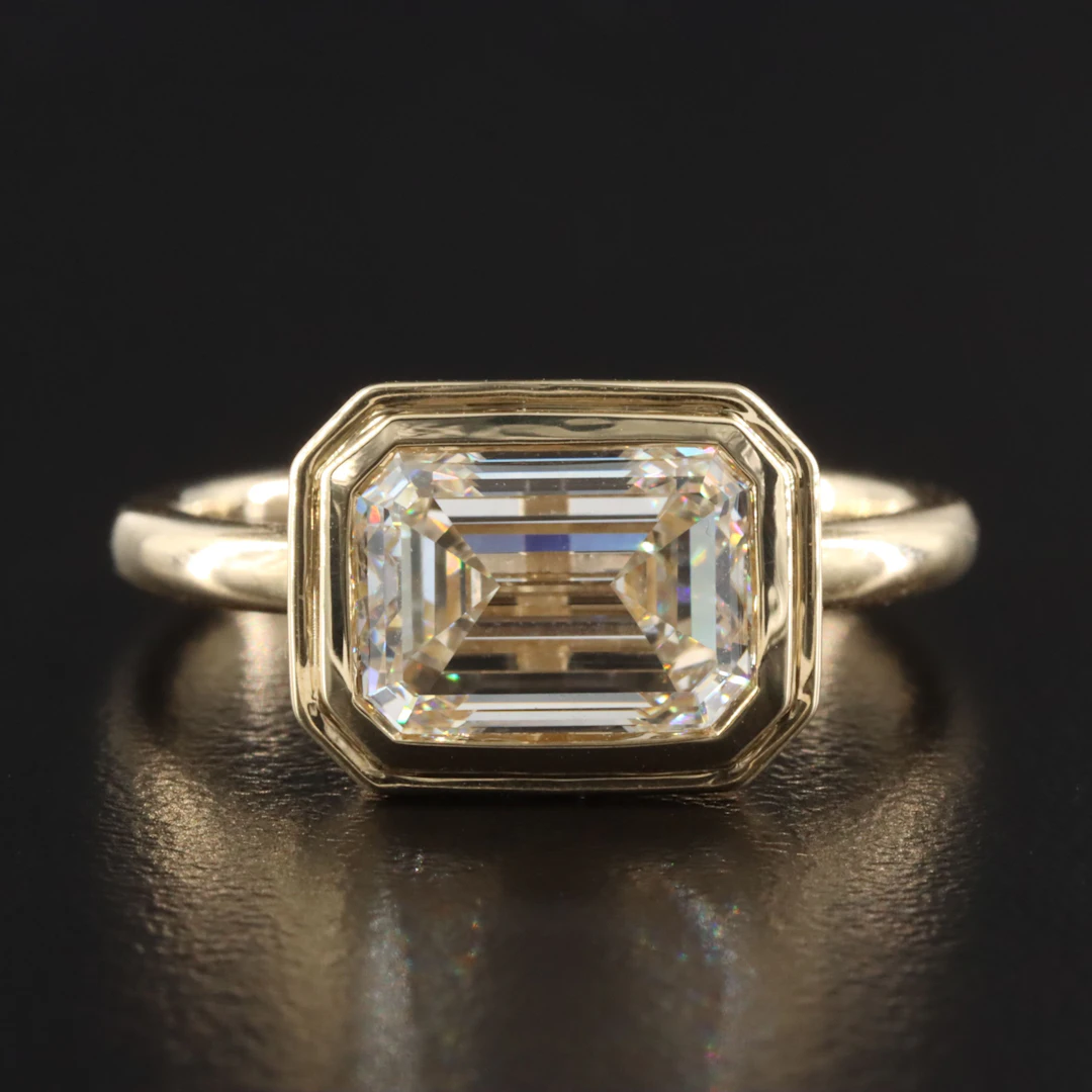 14K 2.97 CT Lab Grown Diamond Ring with IGI Report