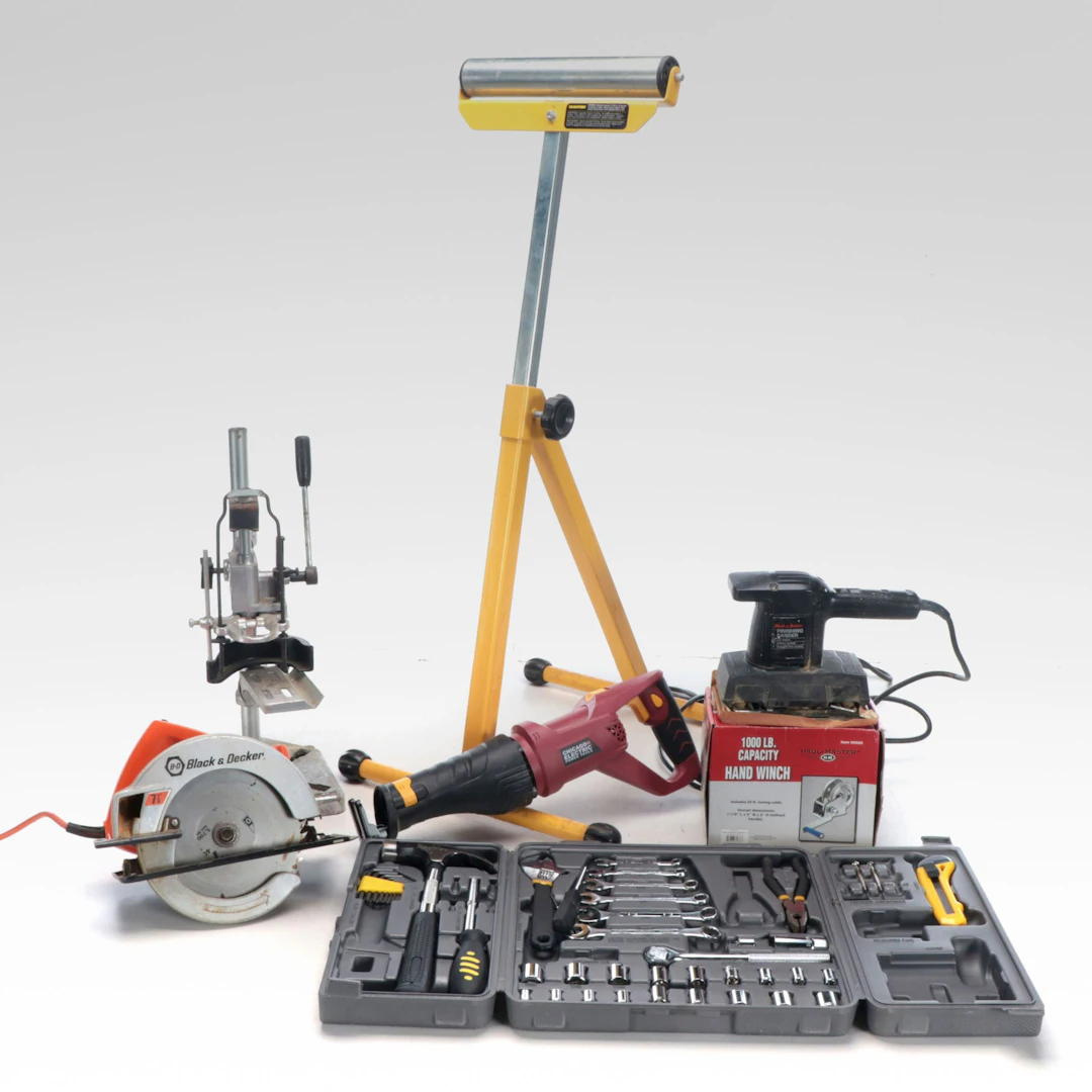 Black+Decker Circular Saw with More Power and Hand Tools