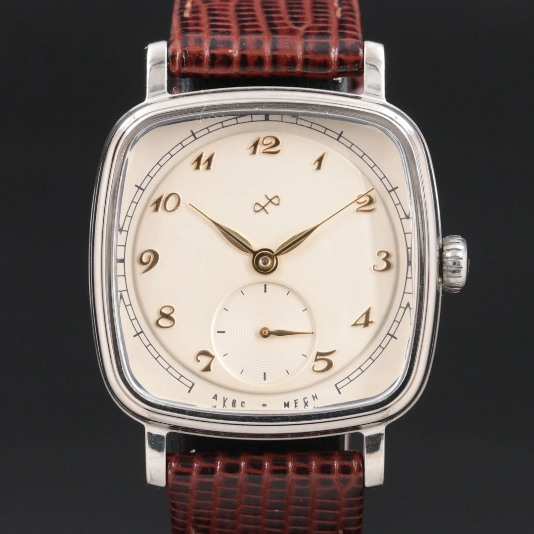 AV86 "Amalfi" 1954 Stainless Steel Mechanical Dress Watch