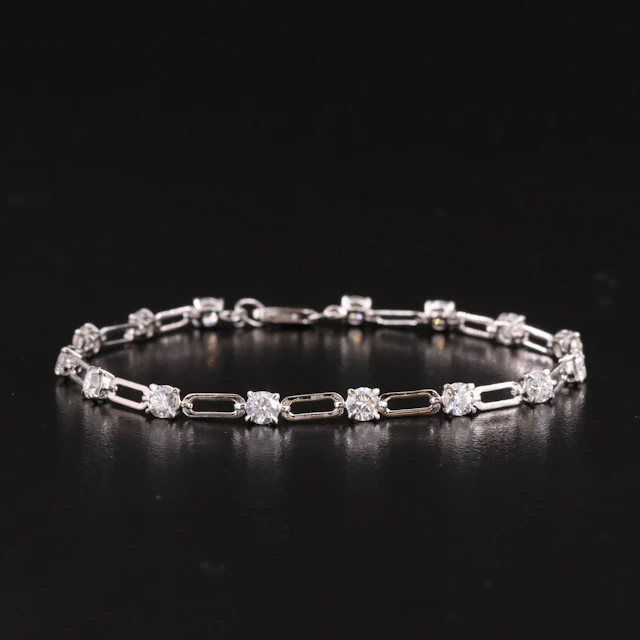 14K 3.00 CTW Lab Grown Diamond Bracelet with IGI Report