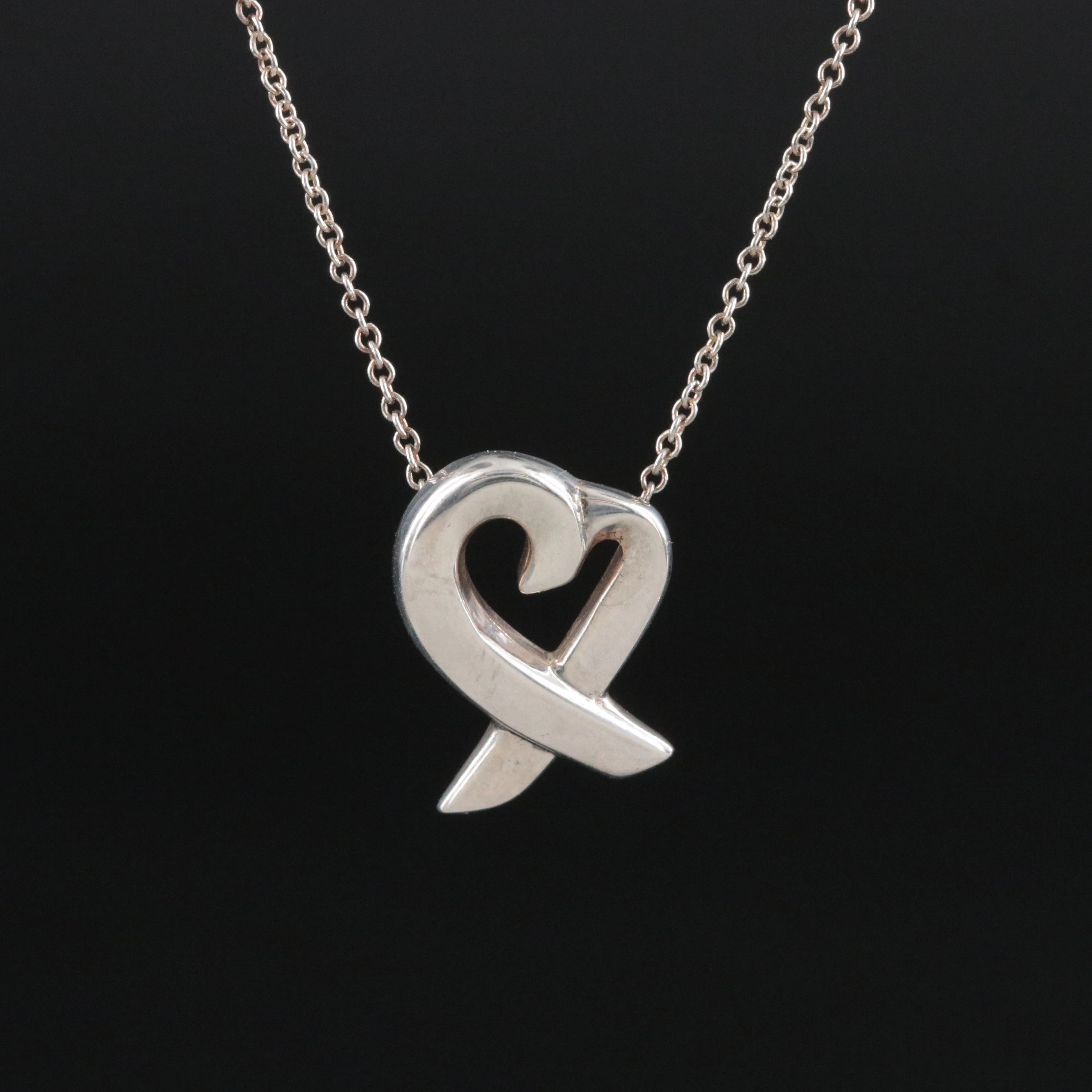 Paloma Picasso for Tiffany & Co. Sterling Loving Heart Necklace