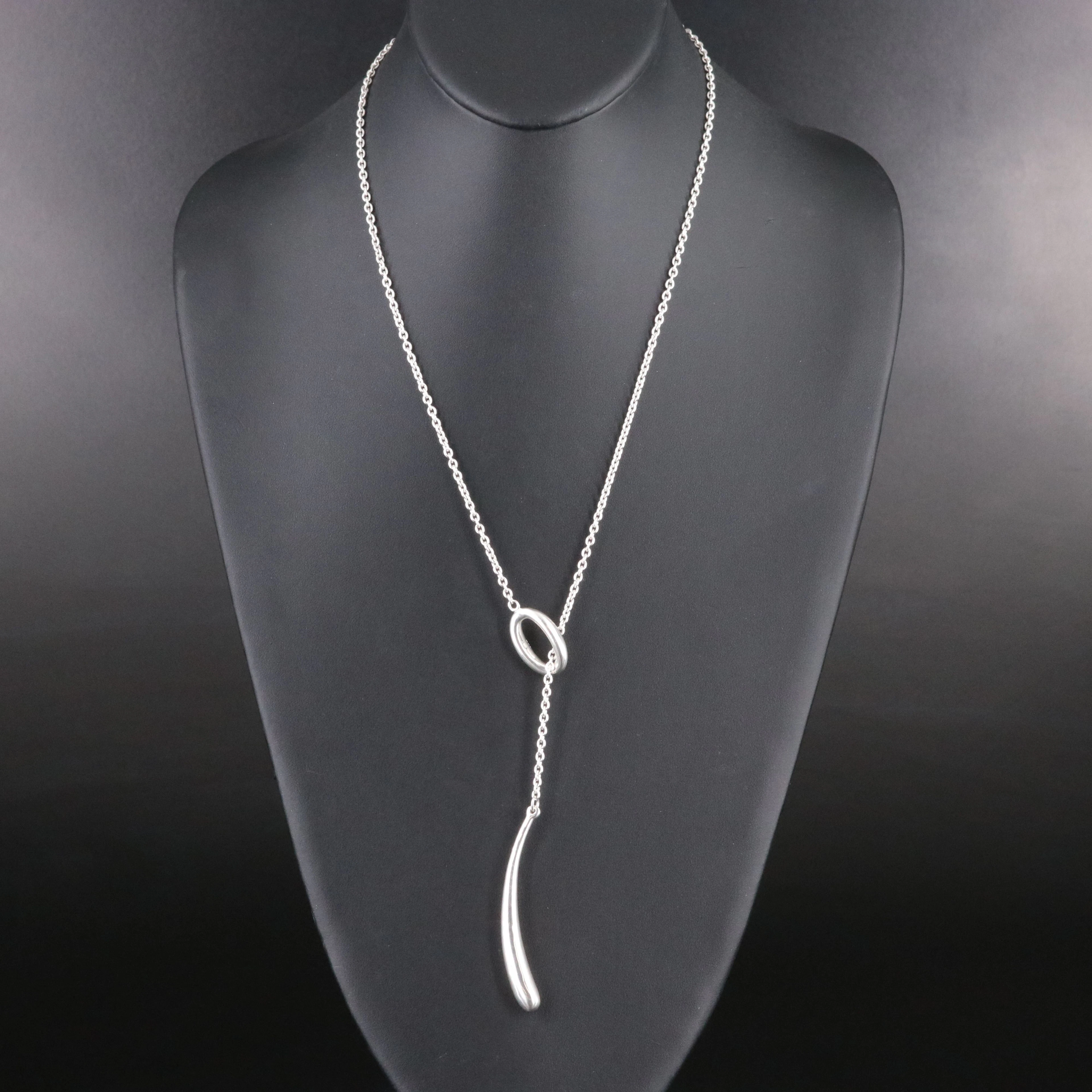 Robert Lee Morris Studio Sterling Lariat Necklace