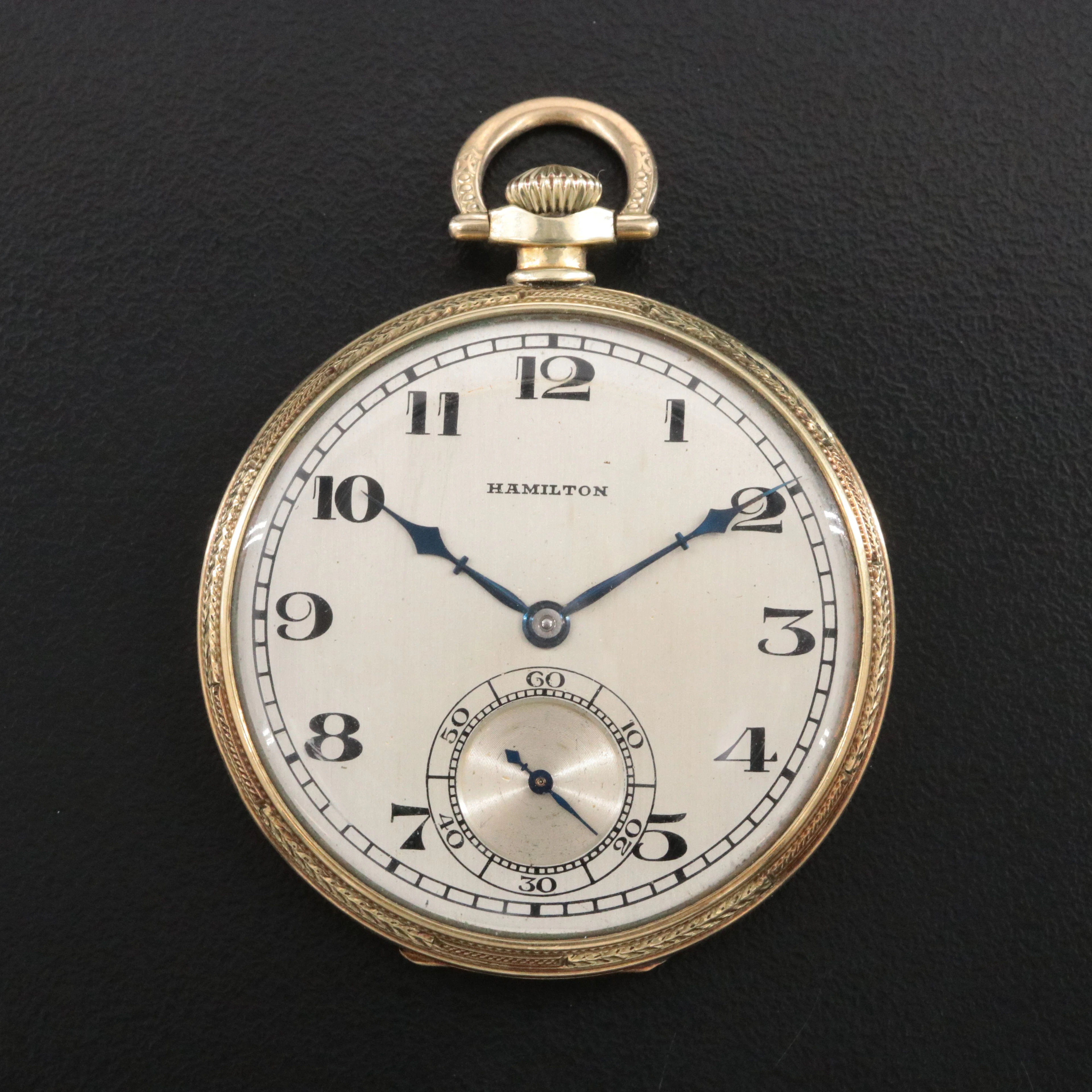 1924 Hamilton 14K Gold Filled Pocket Watch