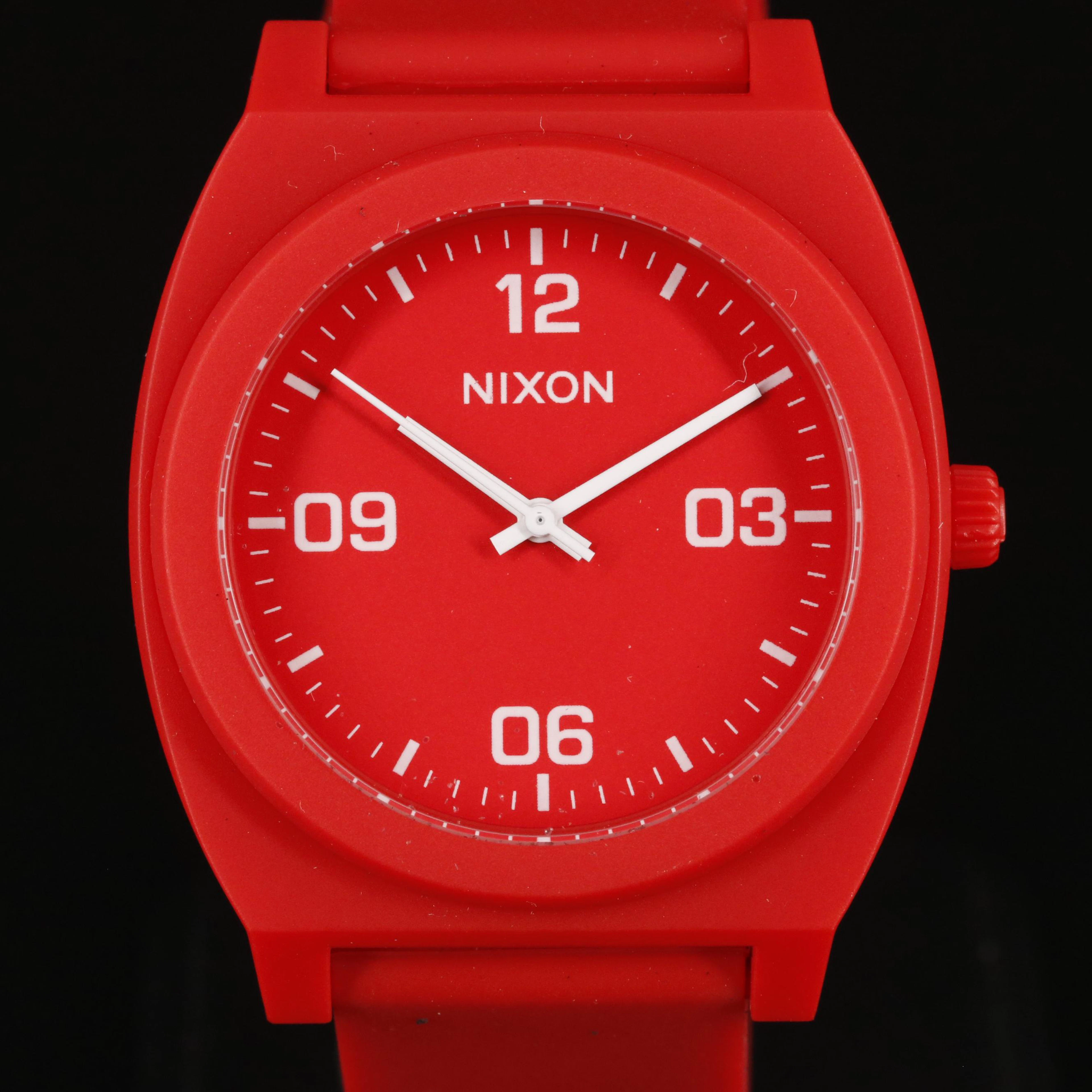 Nixon Time Teller P Corp Matte Red Quartz Watch