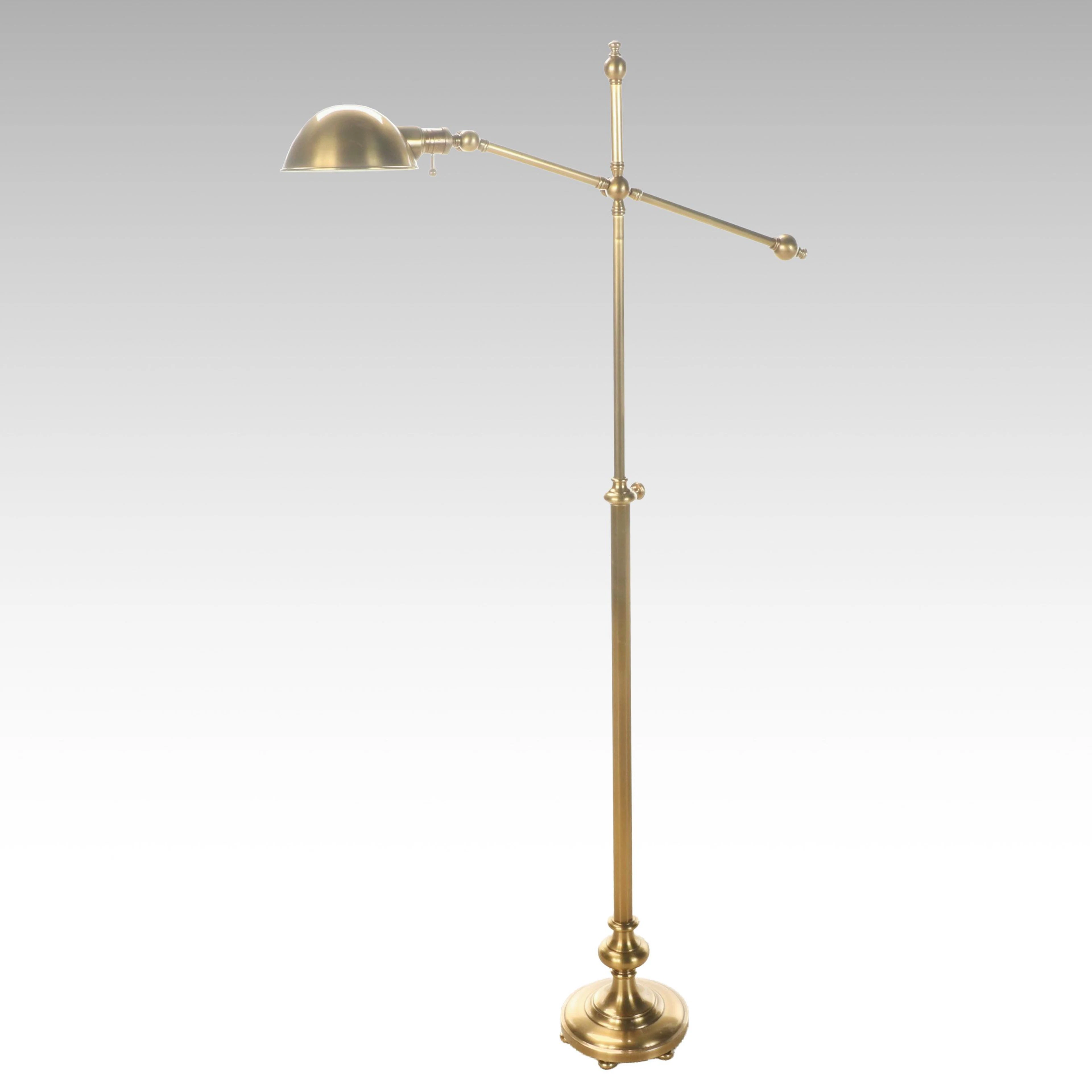 Pottery Barn Brass Cantilever Floor Lamp, 2004