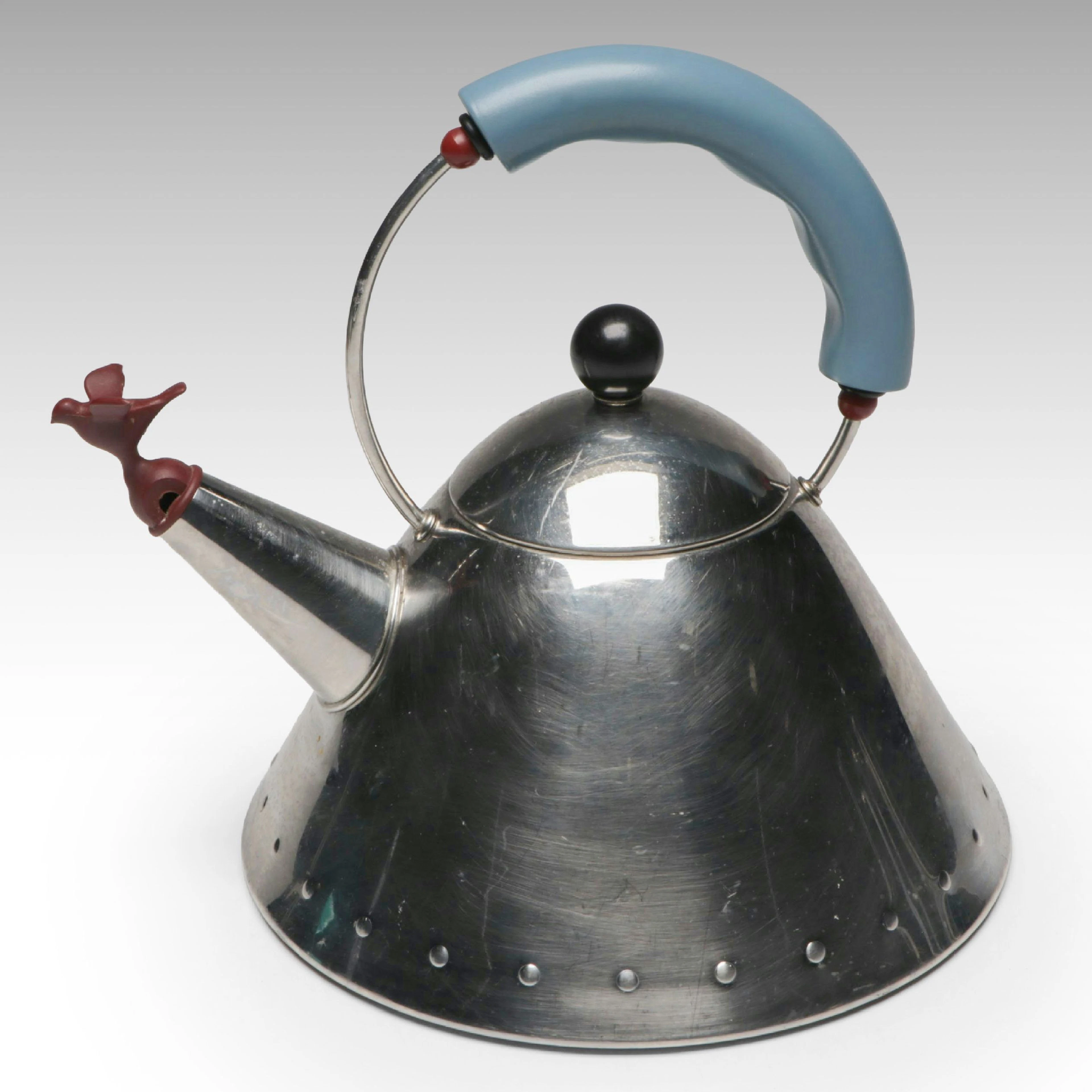 Michael Graves for Alessi Stainless Steel Kettle with Bird Spout