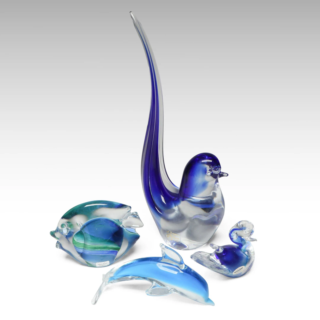 Kisslinger, Marcolin with Other Art Glass Animals