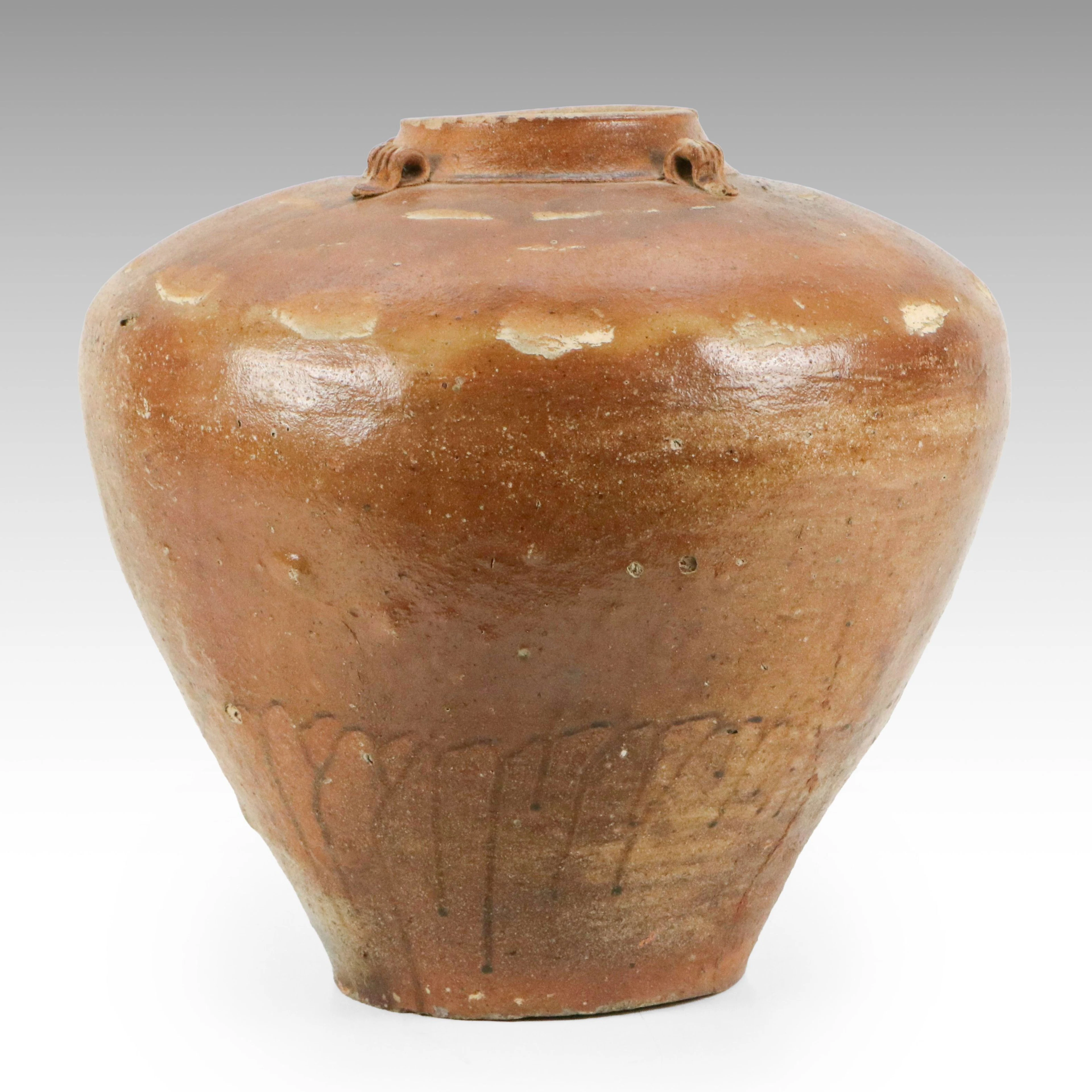 Chinese Song Dynasty Style Earthenware Martaban Jar