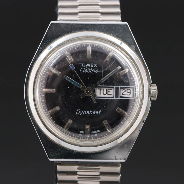 Timex Electric Dynabeat Stainless Steel Watch