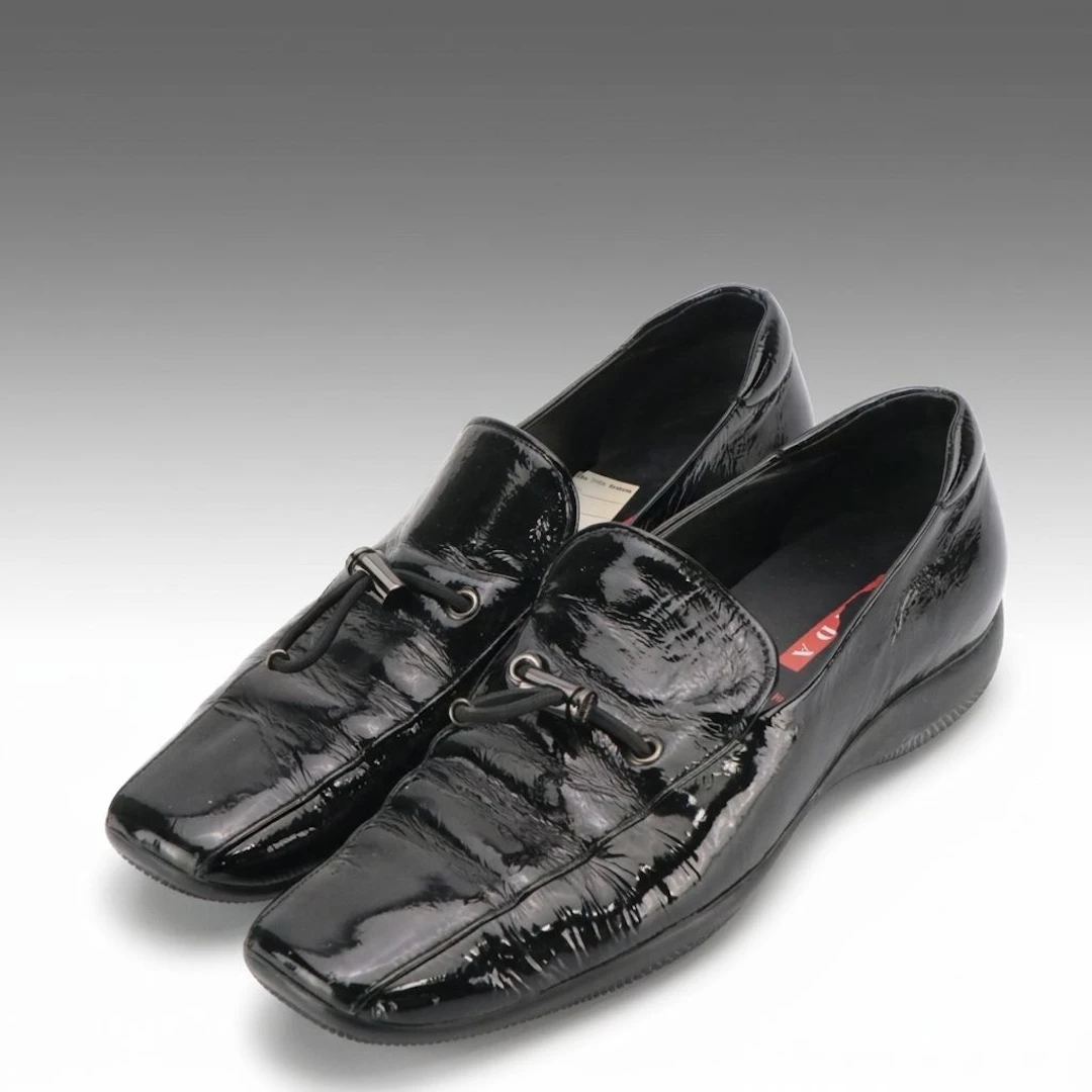 Prada Sport Patent Leather Slip-On Shoes