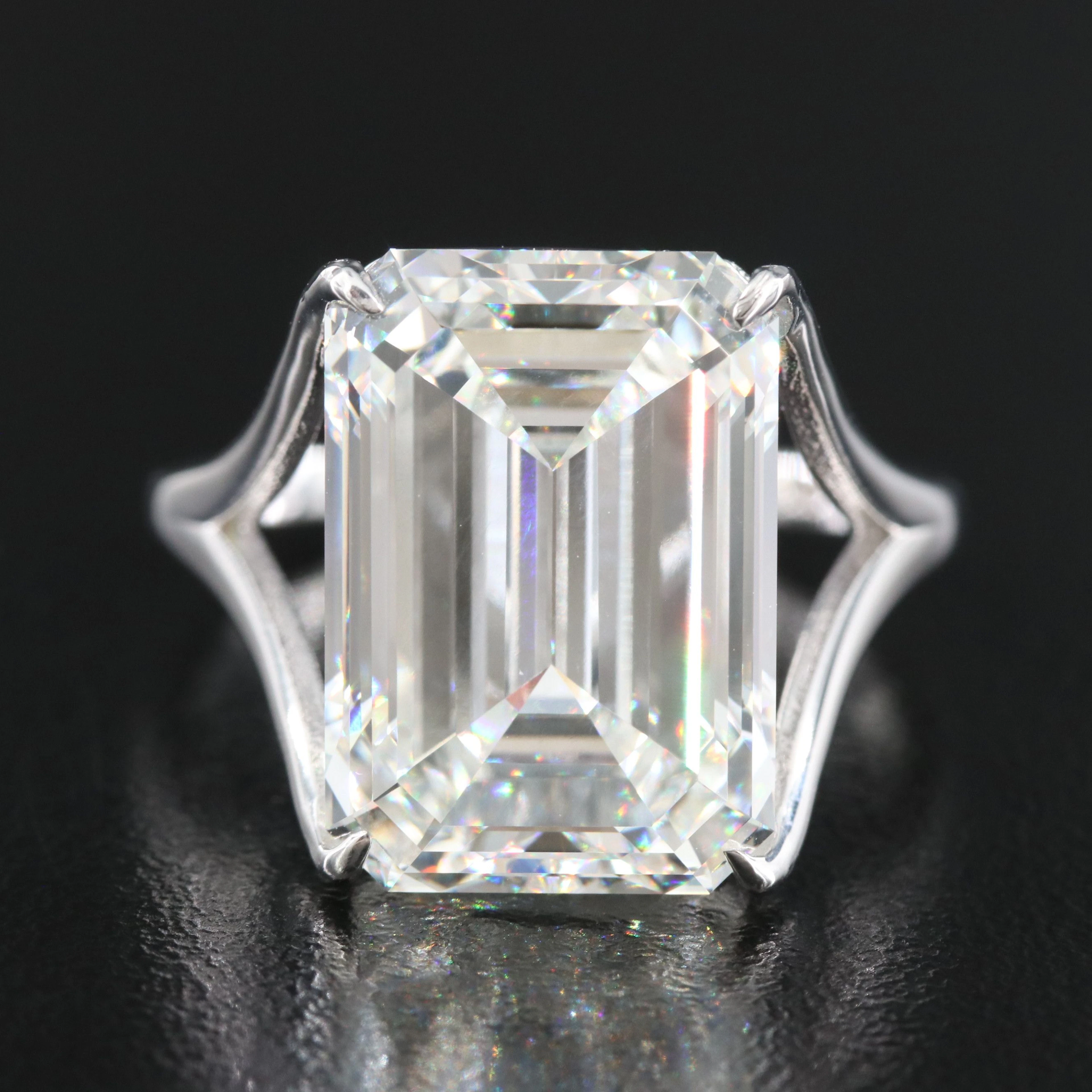 14K 12.11 CT Lab Grown Diamond Solitaire Ring with IGI Report