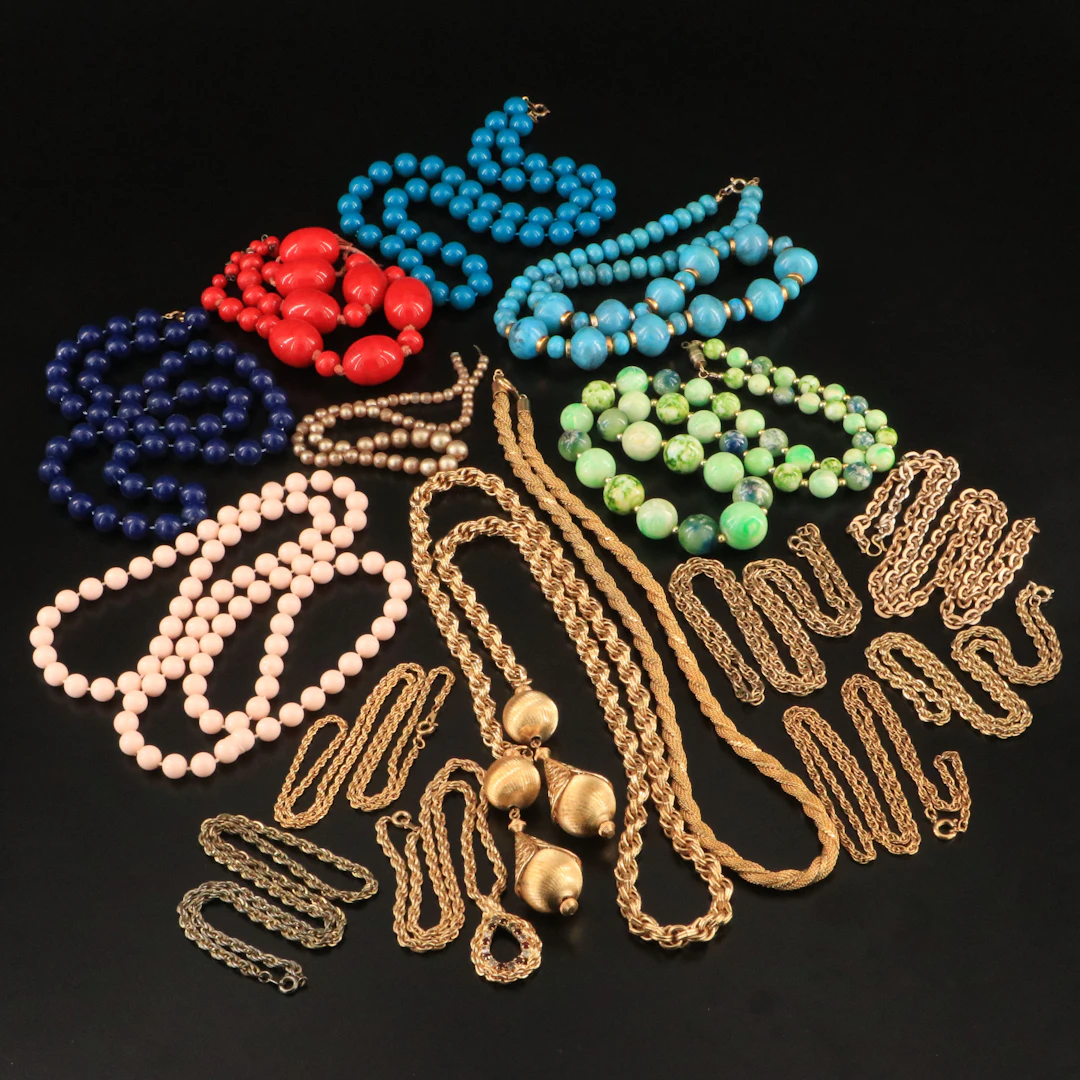 Vintage Bead and Chain Necklace Collection