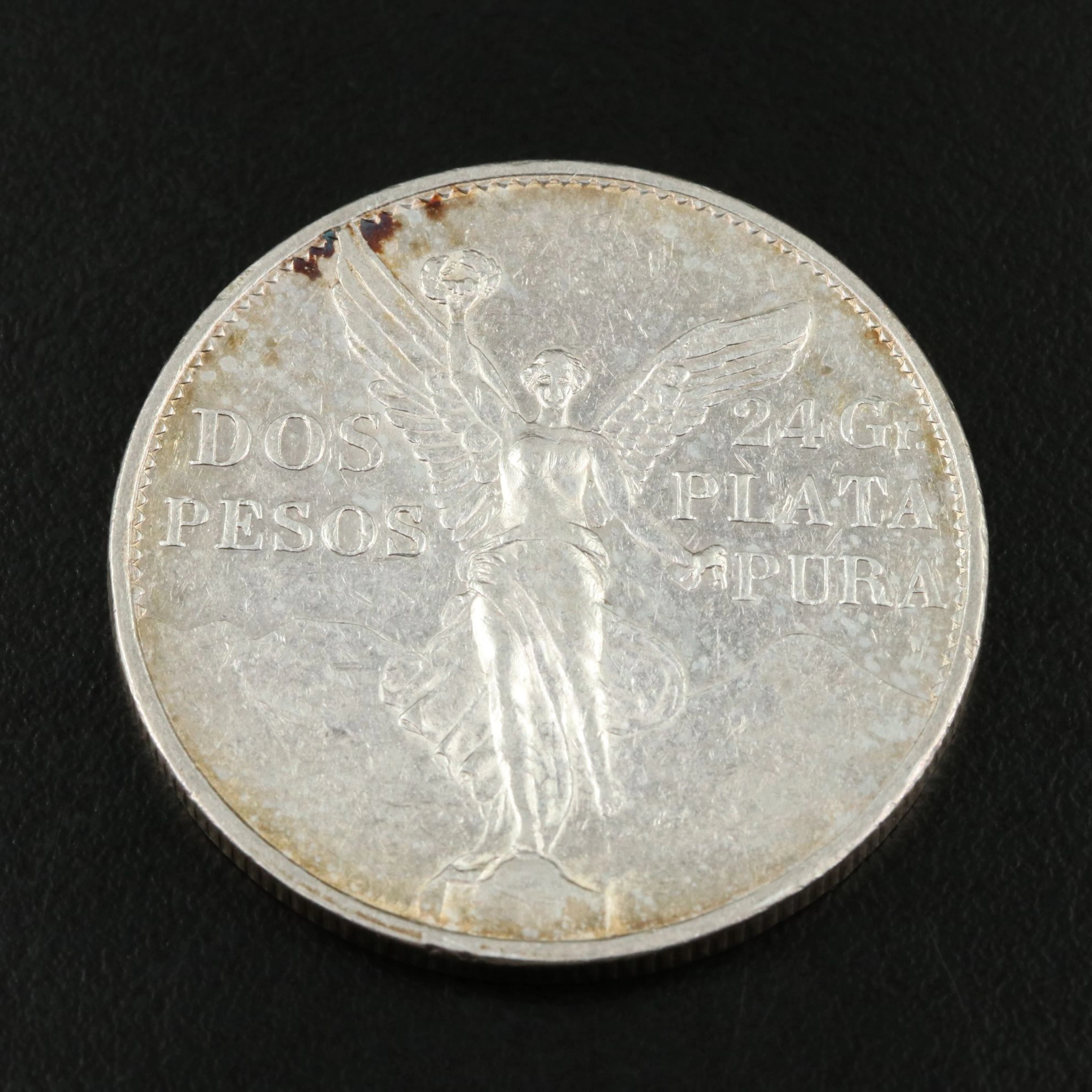 1921 Mexico Silver Two Peso's