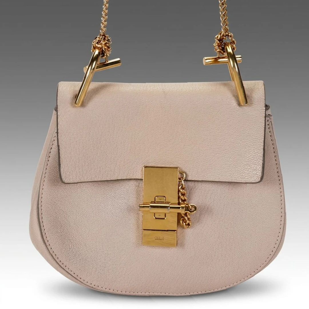 Chloé Small Drew Crossbody Bag in Goatskin Leather