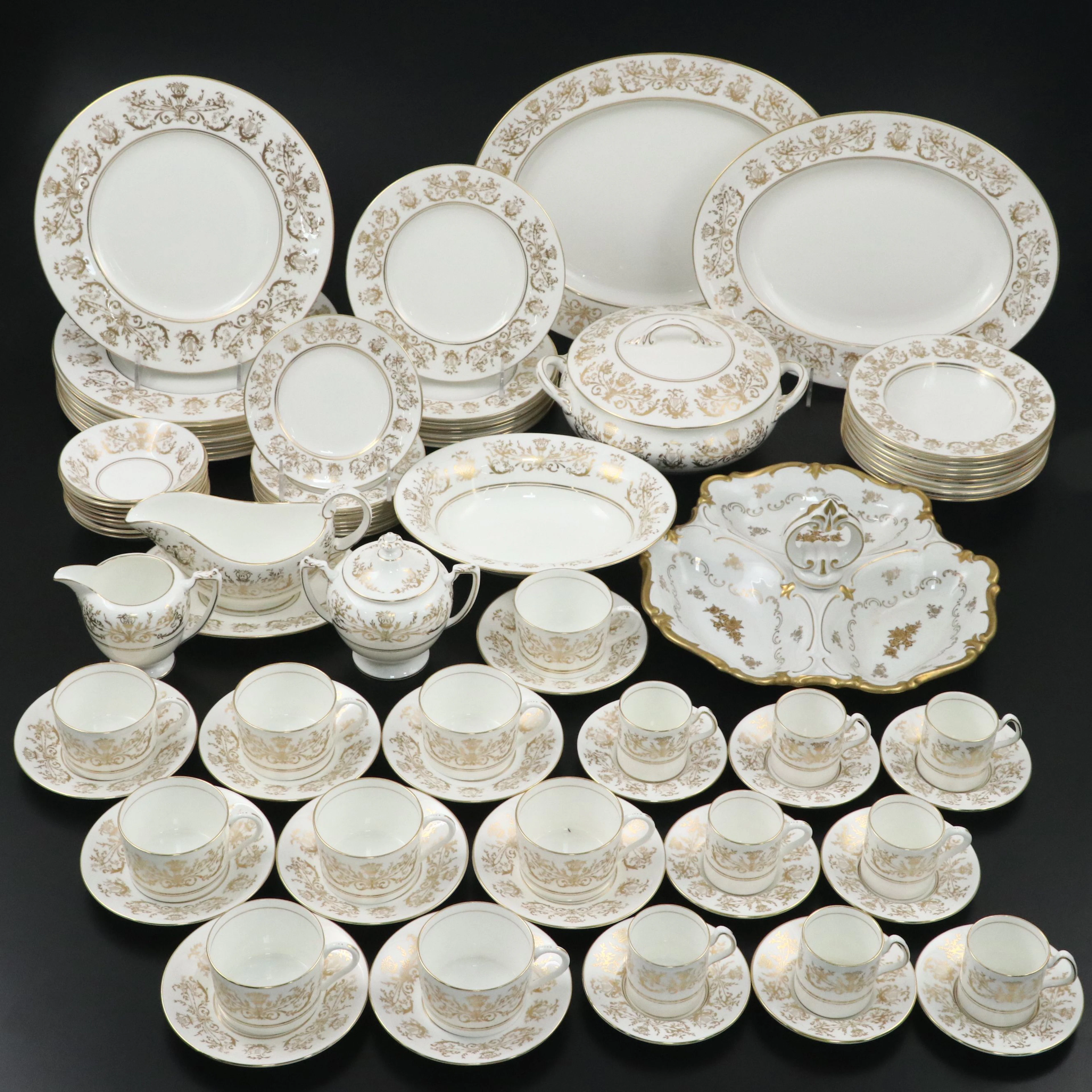 Coalport "Allegro" Bone China Tableware with Rosenthal Divided Relish