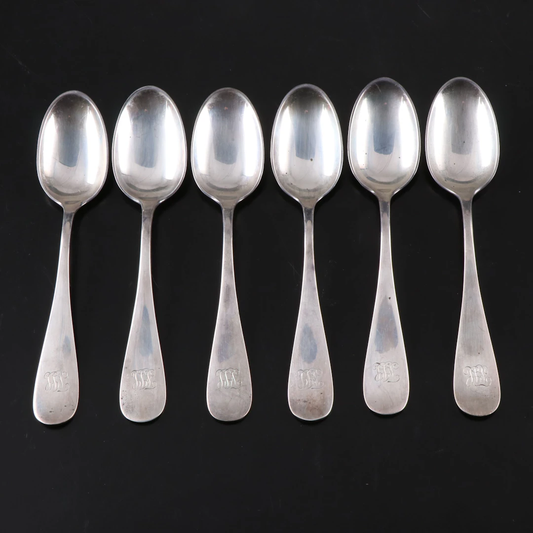 Durgin Sterling Silver Teaspoons, Early 20th Century