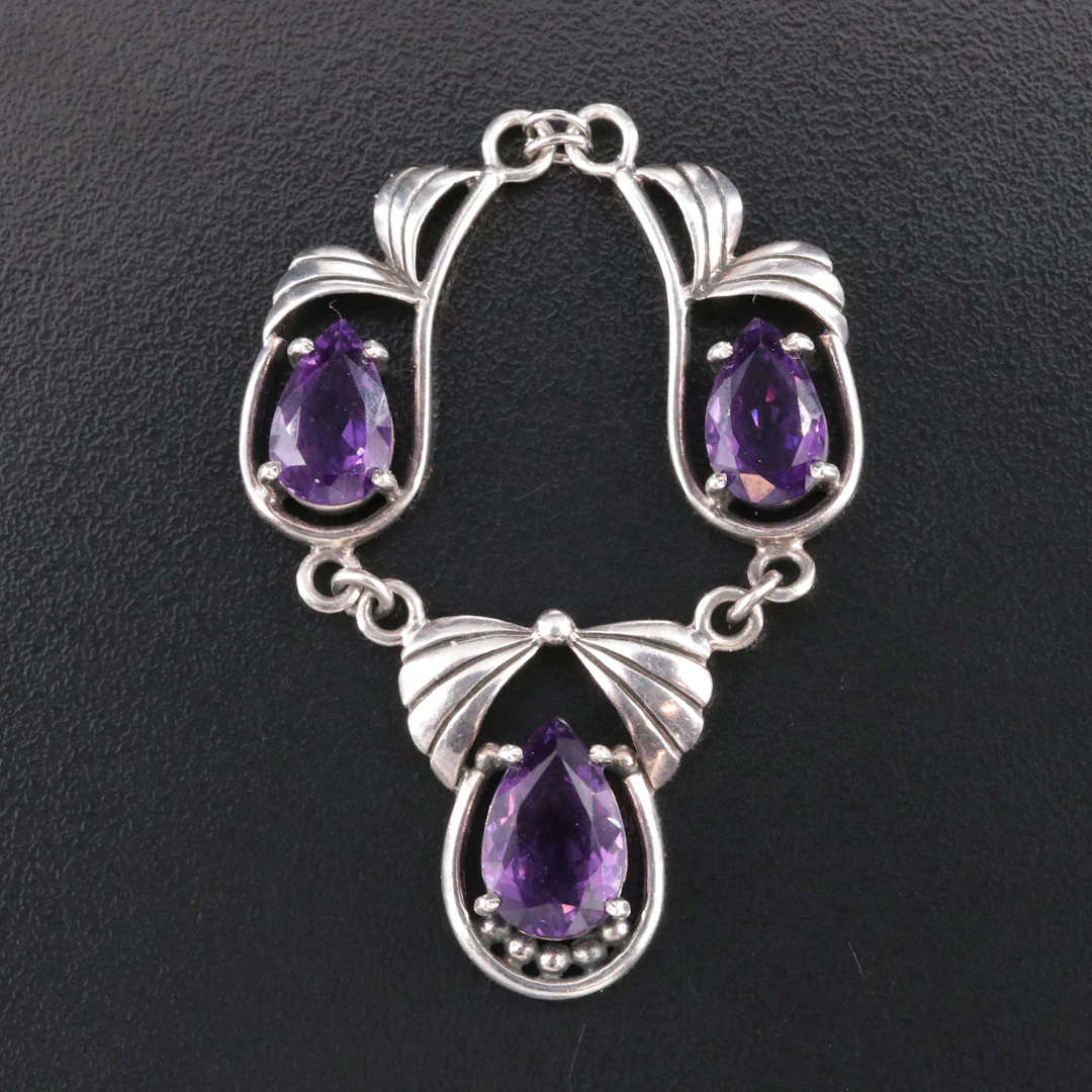 Sterling Amethyst Pendant