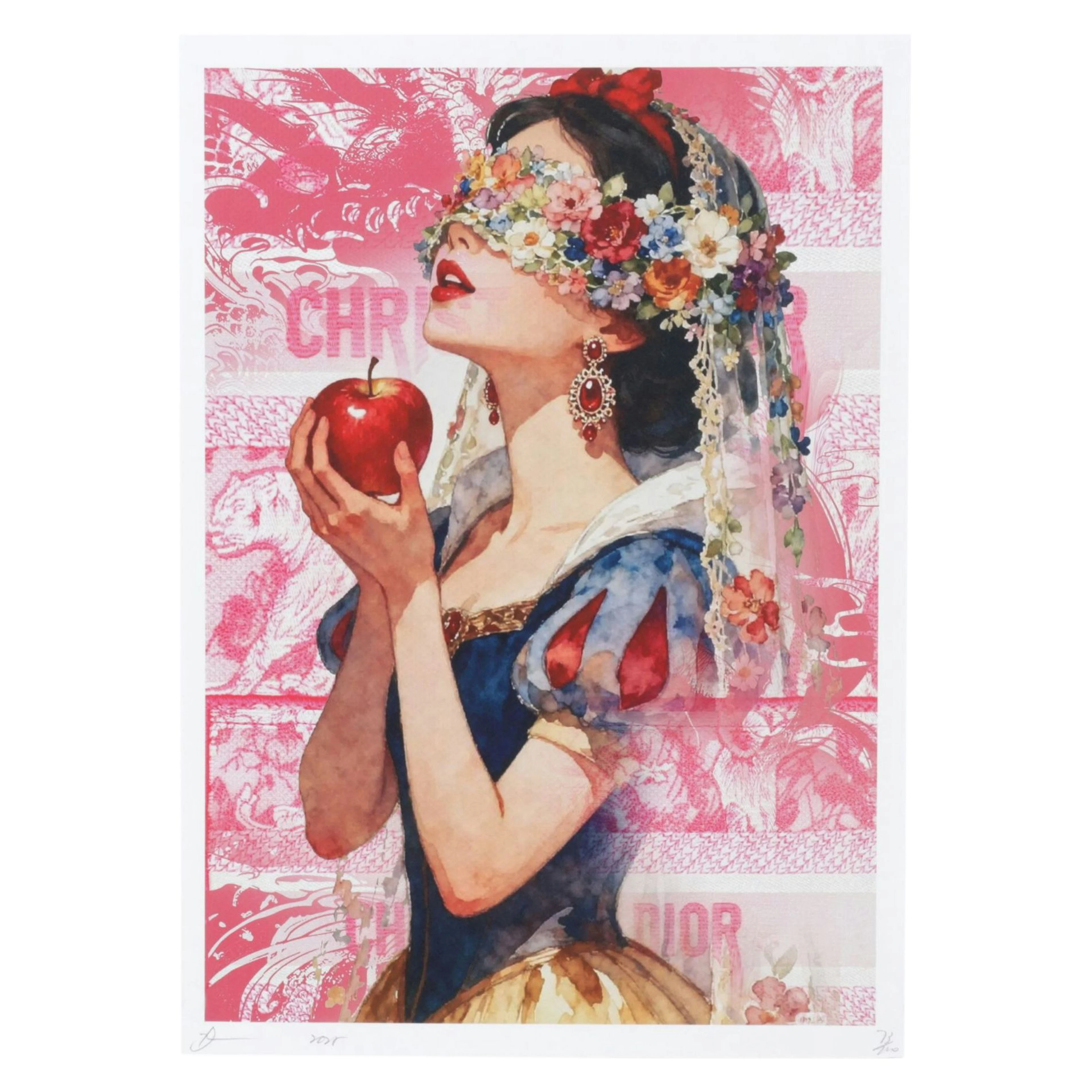 Death NYC Pop Art Graphic Print Homage to Snow White x Dior, 2025