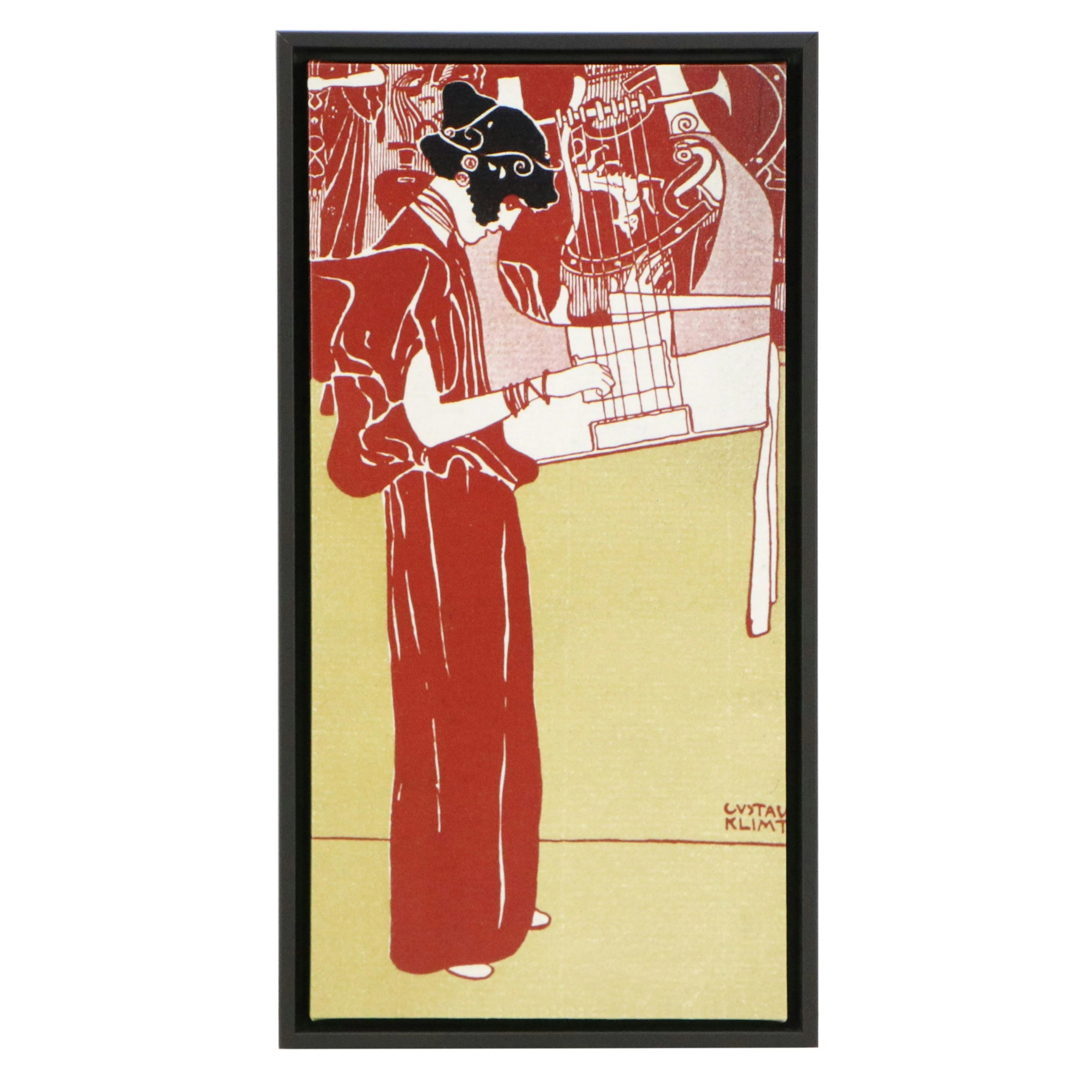 Giclée After Gustav Klimt "Musik," 21st Century